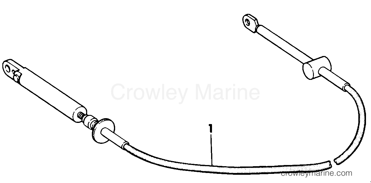 1985 Rigging OMC Stern Drive - All Models - OMC SNAP-IN CABLES