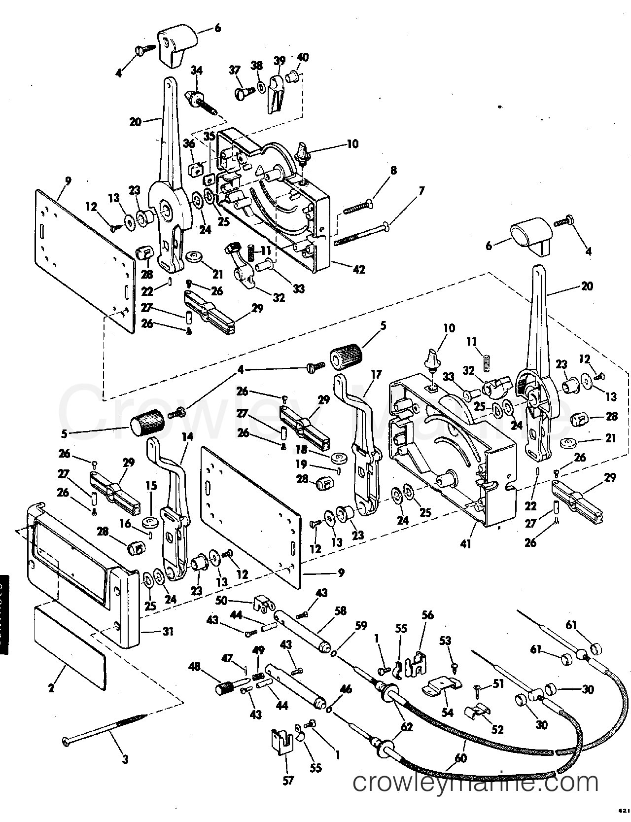 1977 Rigging Accessories - Remote Controls - REMOTE CONTROL TWIN MOTOR