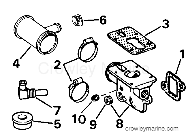 1992 Rigging OMC Stern Drive - All Models - HEATER KIT - 3.0 MODELS