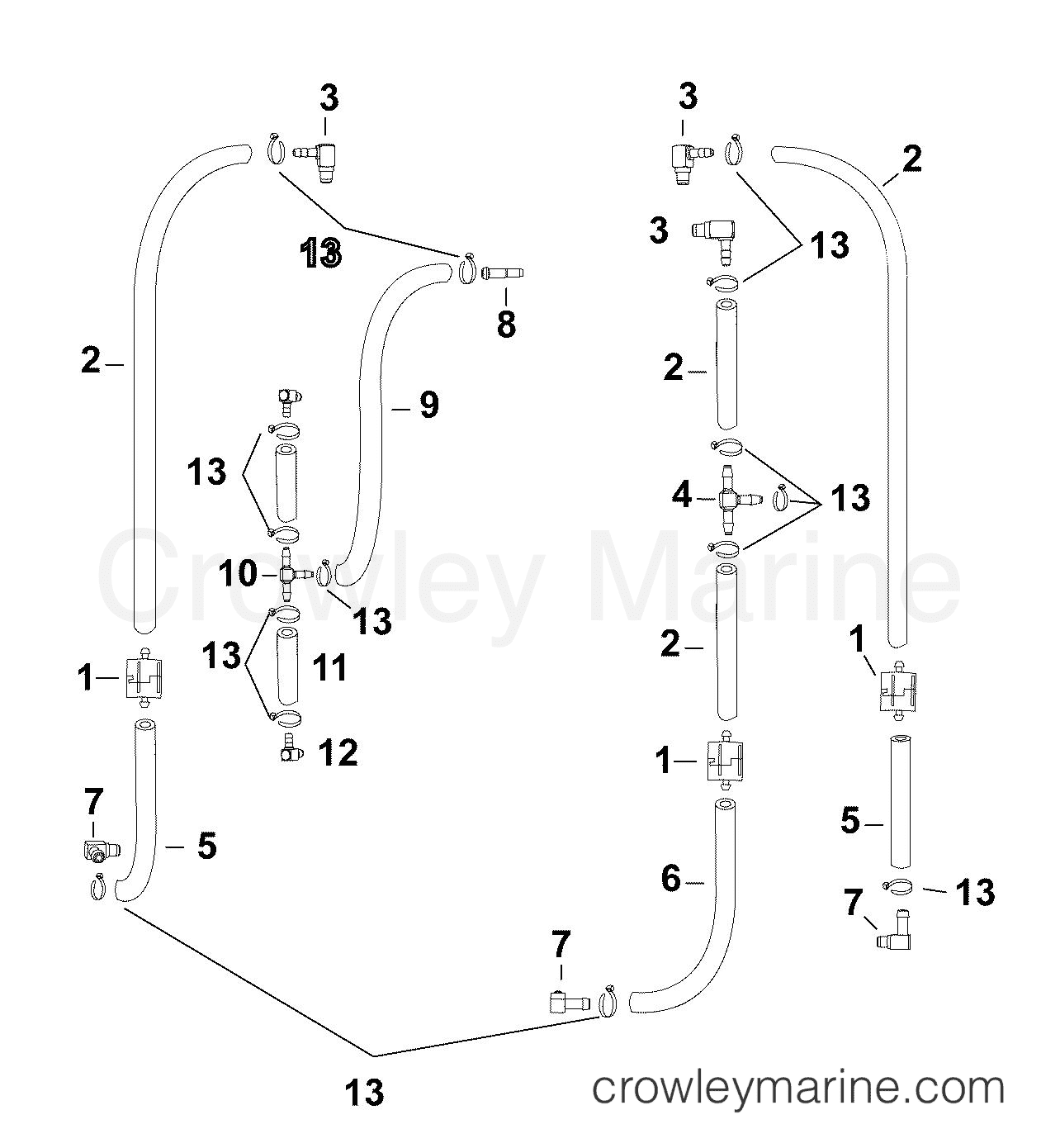 AB Outboard 175 - E175DPLABA - OIL RECIRCULATION SYSTEM