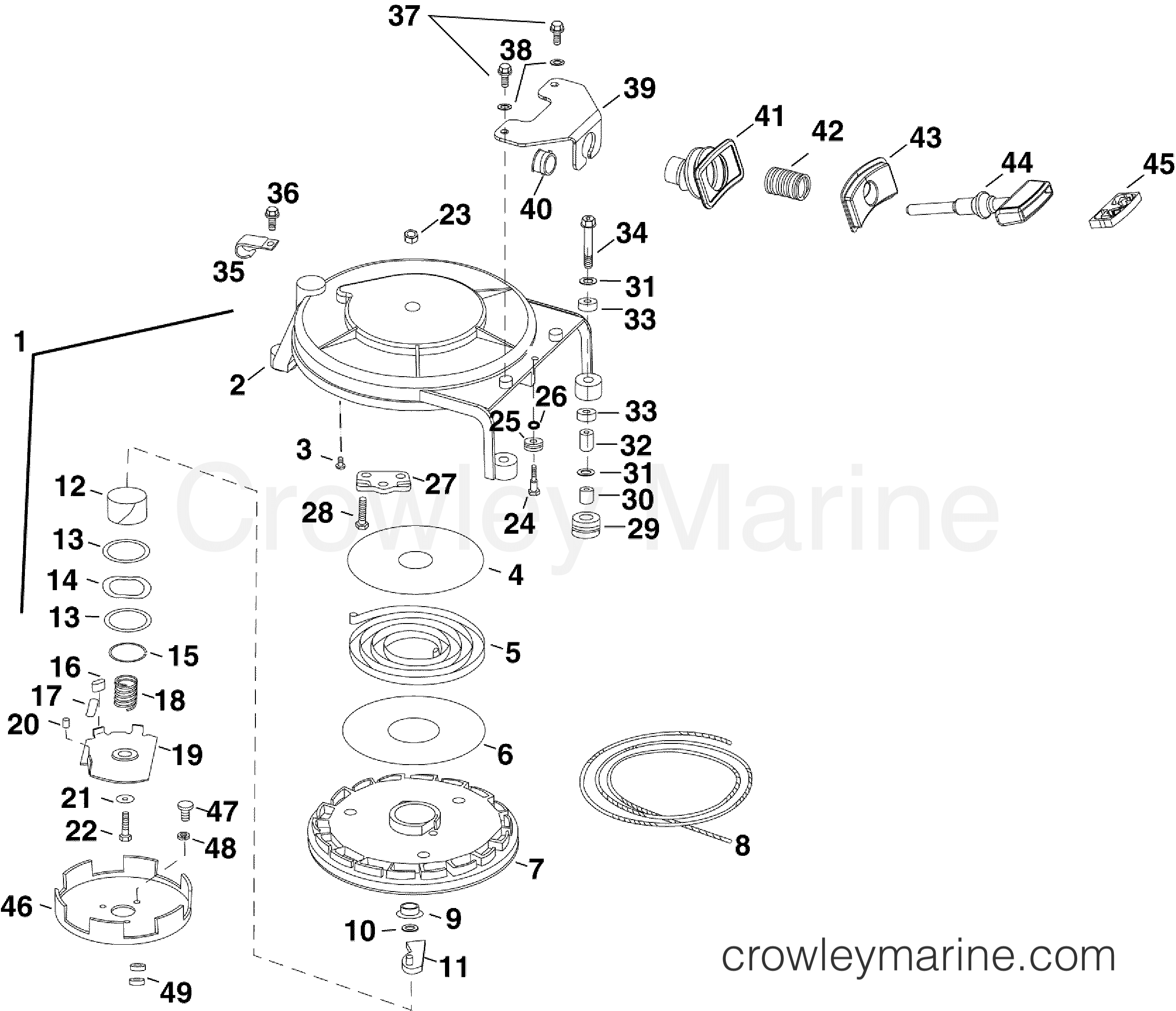 2006 Outboard 40 - E40DRLSDA - RECOIL STARTER