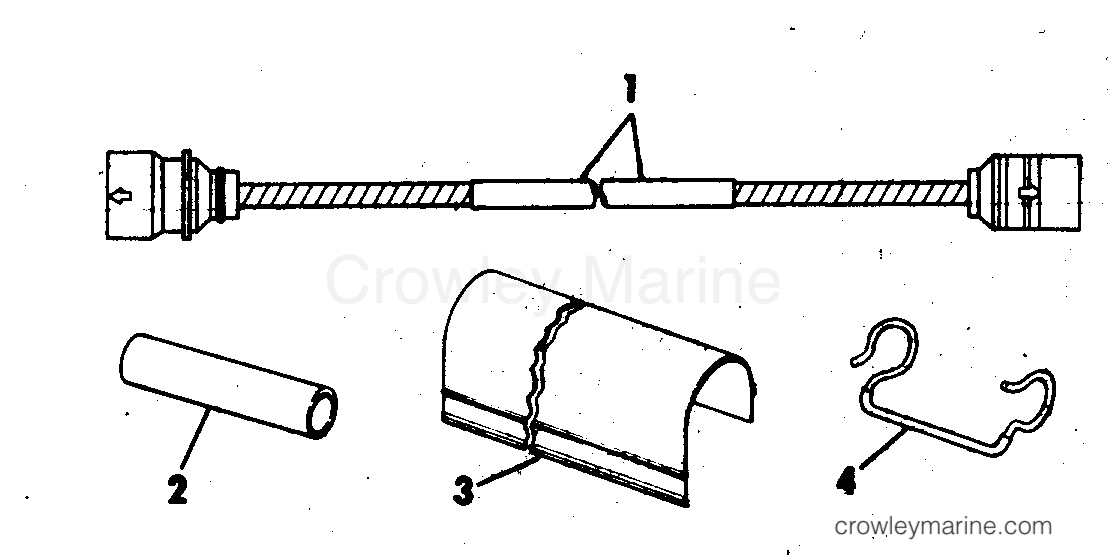 1973 Rigging Accessories - Electrical System - OUTBOARD EXTENSION CABLE KIT