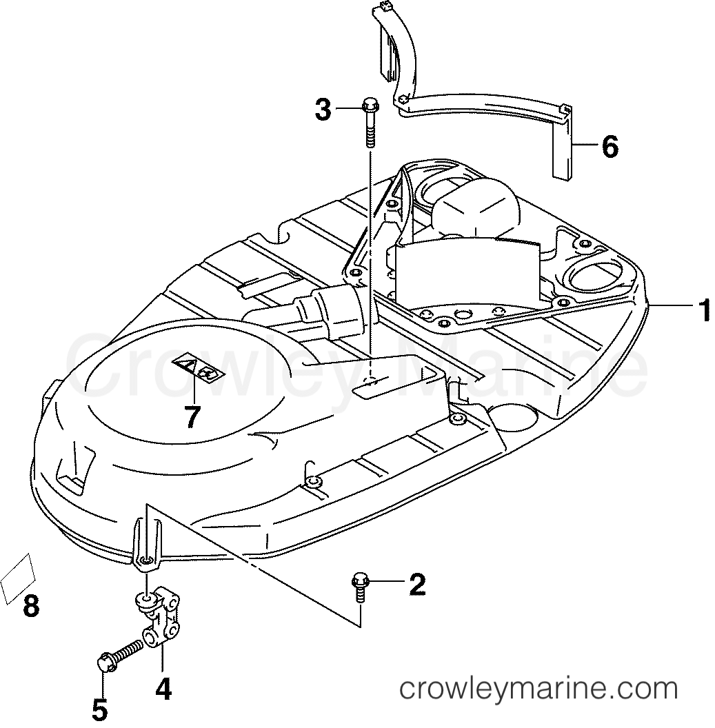 2005 Outboard 200 - BJ200CX4O - FLYWHEEL COVER