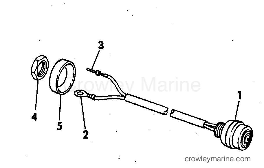 1978 Outboard 25 - 25852C - SHORTING SWITCH