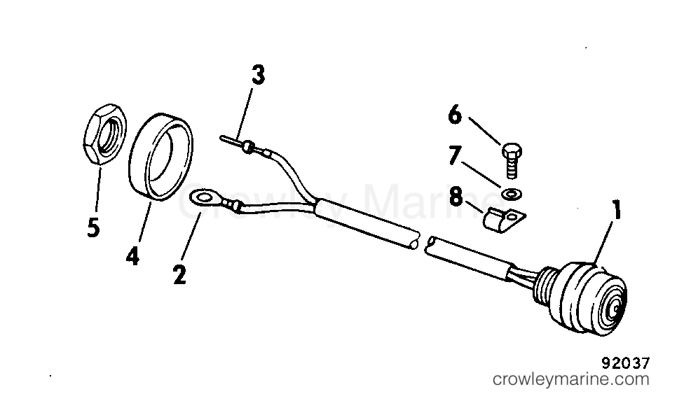 1979 Outboard 55 - 55E79C - SHORTING SWITCH