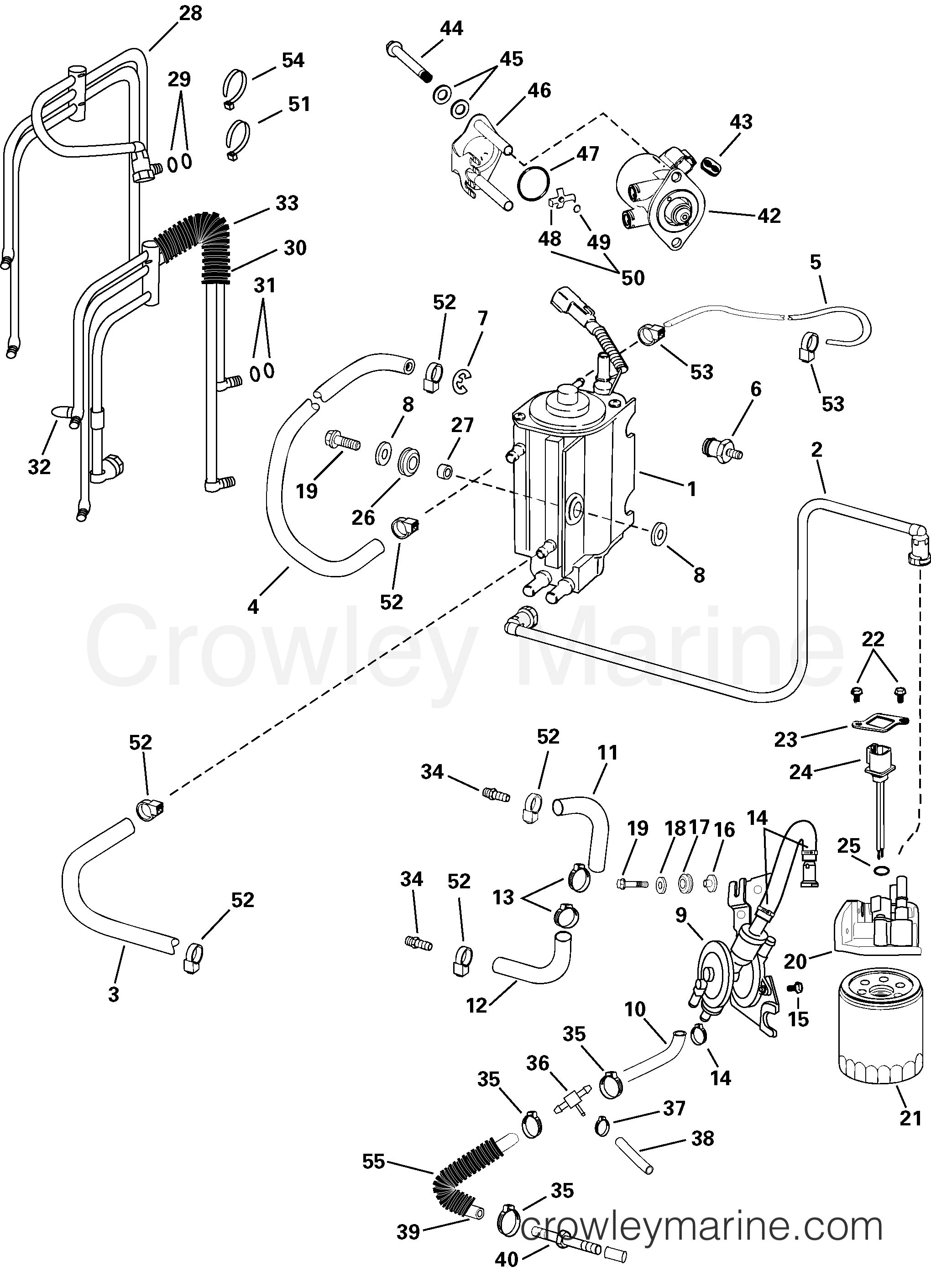 2002 Outboard 75 - E75FPLSNF - FUEL COMPONENTS