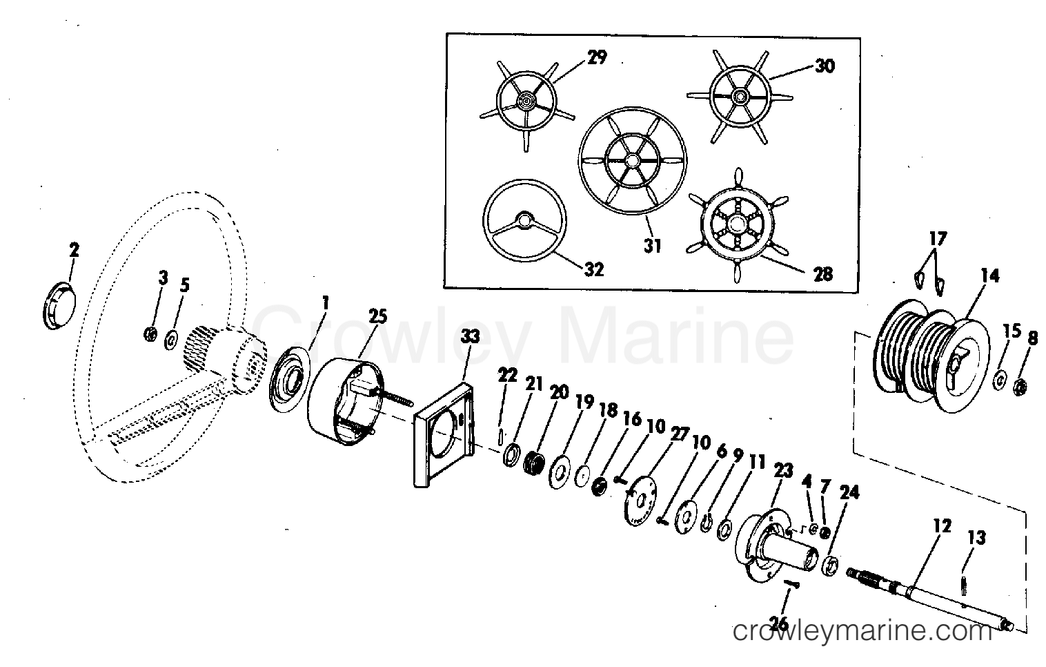 1972 Rigging Accessories - Steering - STEERING KIT - ROPE