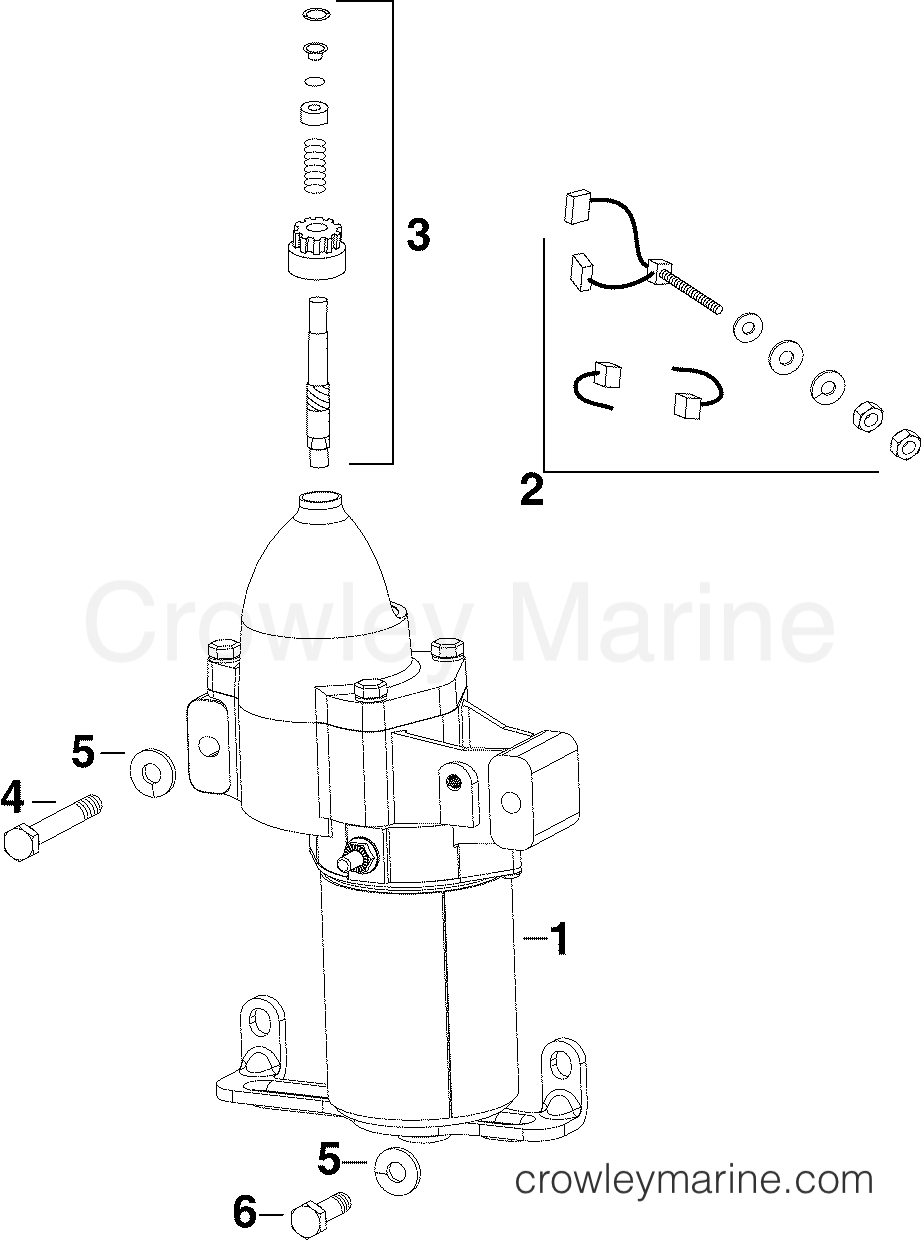2005 Outboard 225 - E225DHLSOF - STARTER MOTOR