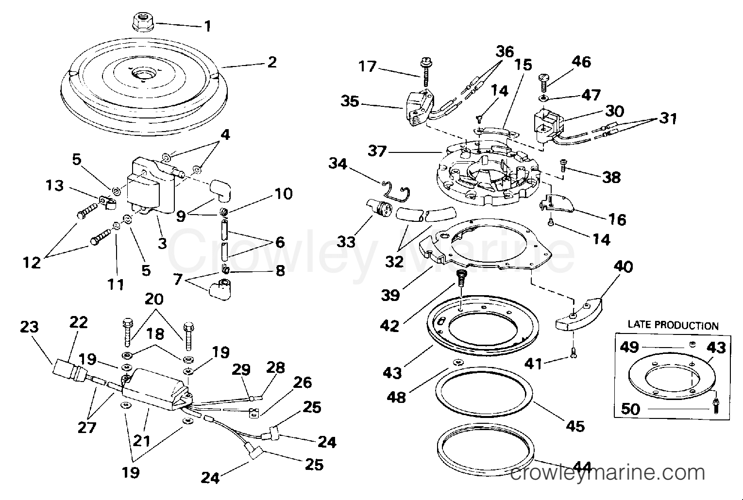 1993 Outboard 25 - J25RLETS - IGNITION