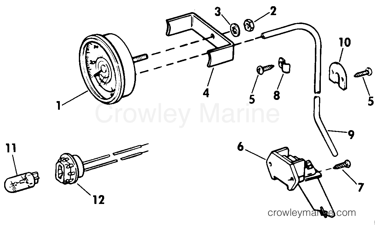 1987 Rigging Accessories - Instruments - SPEEDOMETER KIT-FLUSH MOUNT