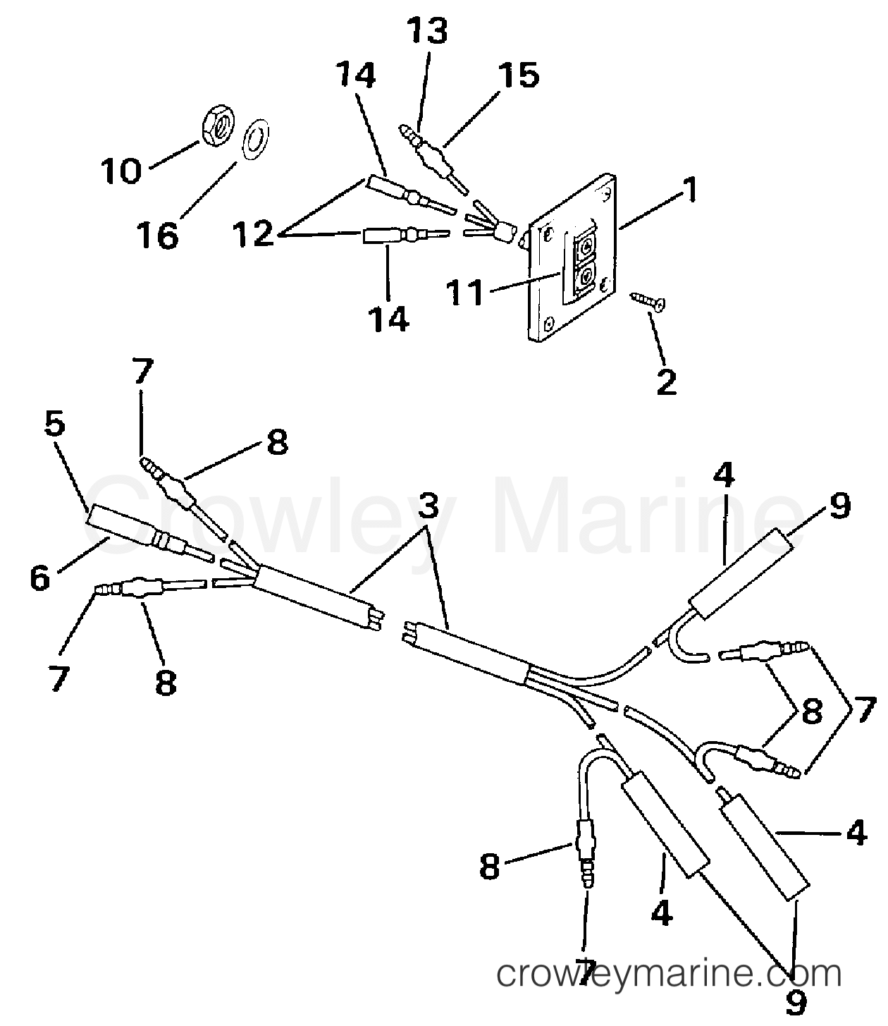 1998 Outboard 60 - J60TTLECM - REMOTE TILT SWITCH KIT