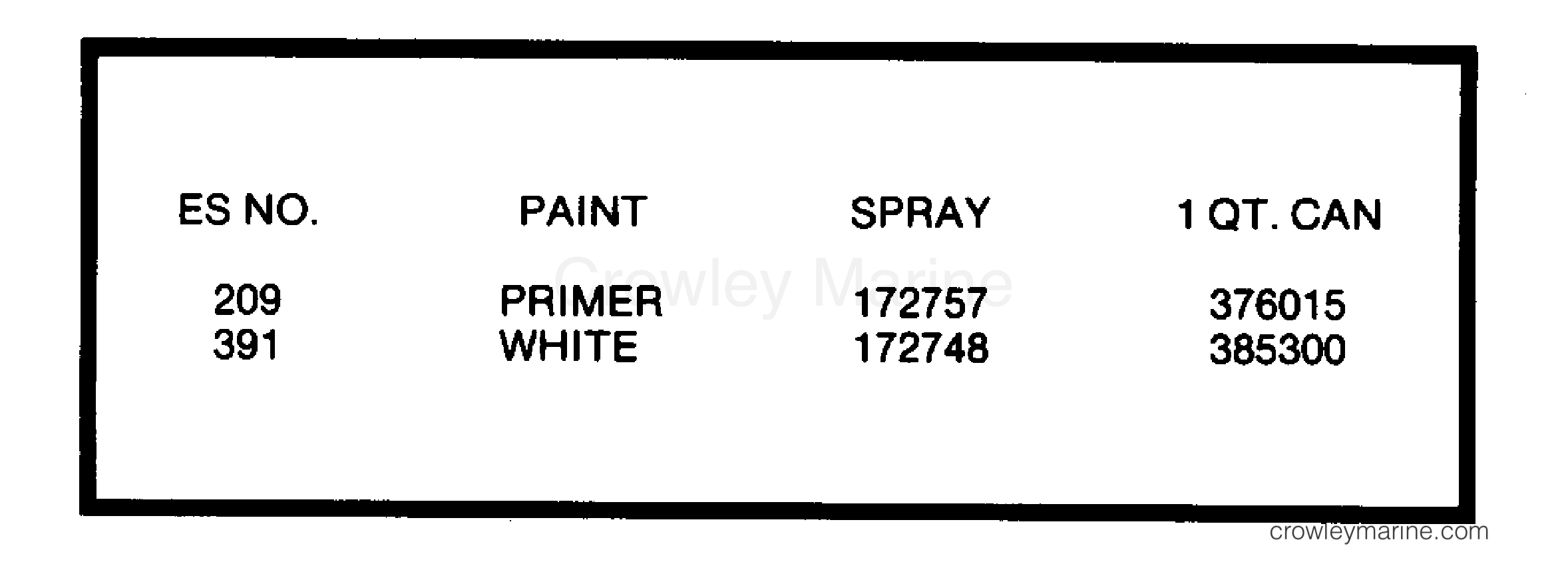 1979 Outboard 55 - 55E79C - PAINT