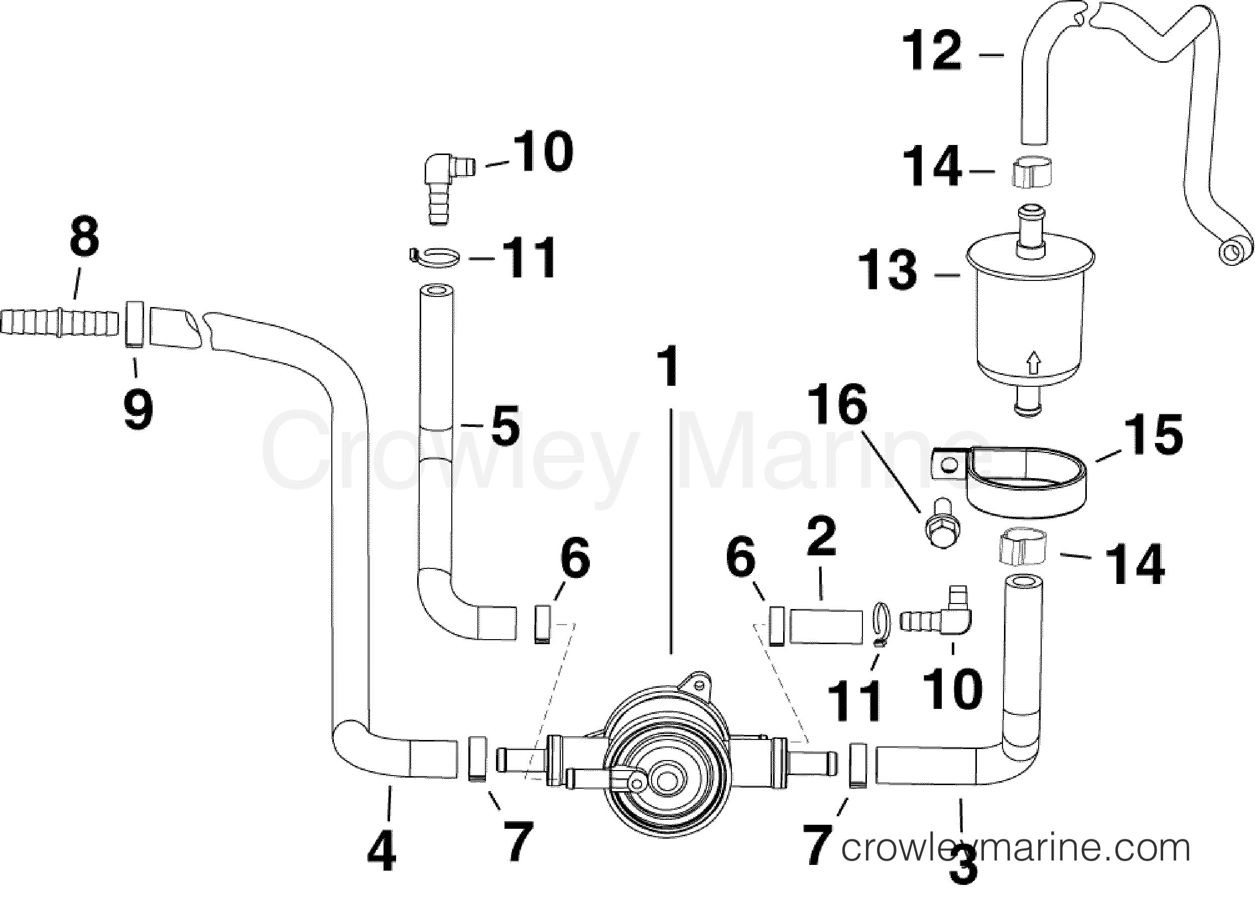 FUEL LIFT PUMP & FILTER 2008 Evinrude Outboards 200 E200DPXSCA