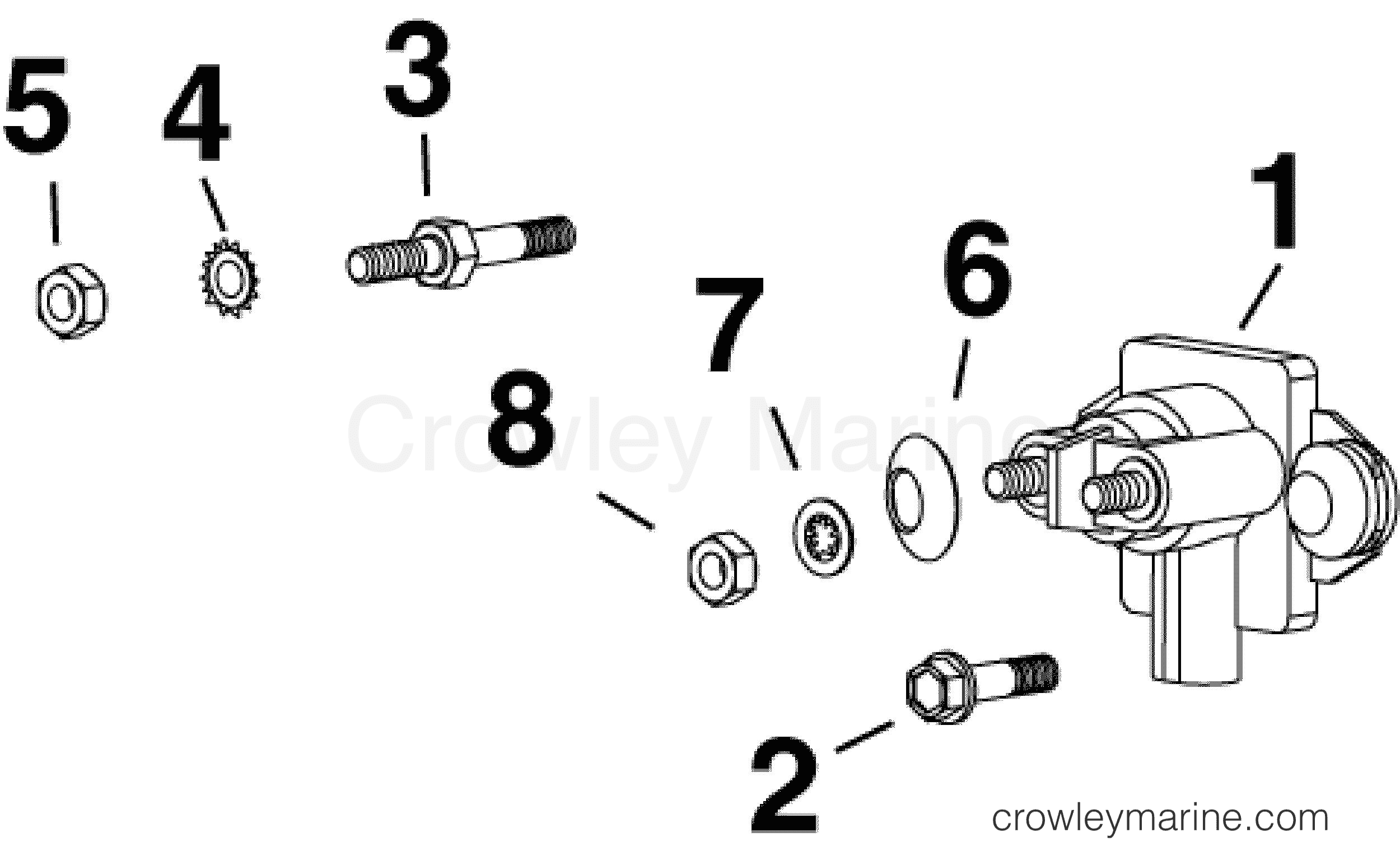 AB Outboard 55 - MFE - E55MRLABF - SOLENOID & GROUND STUD