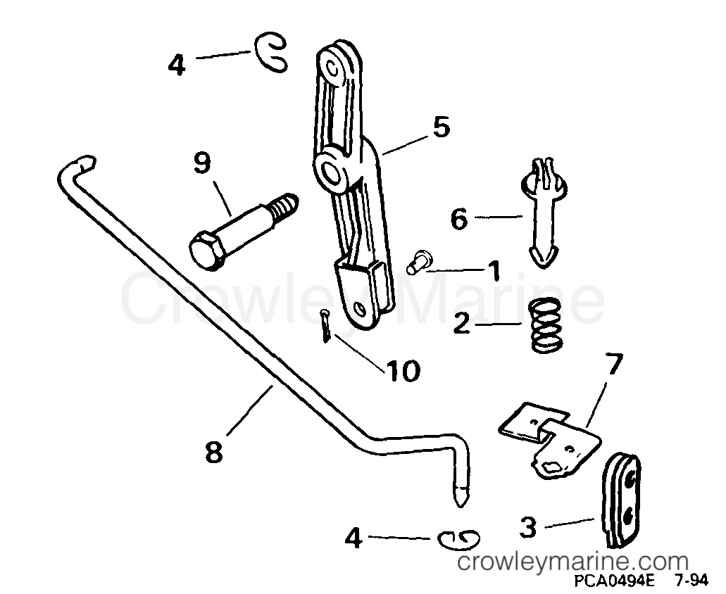 1999 Rigging Accessories - Remote Controls - REMOTE CONTROL ADAPTER KIT -- 6, 8 MODELS (2-CYCLE)