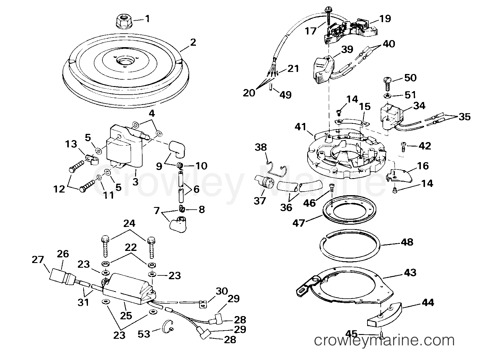 2000 Outboard 25 - J25WRSSC - IGNITION