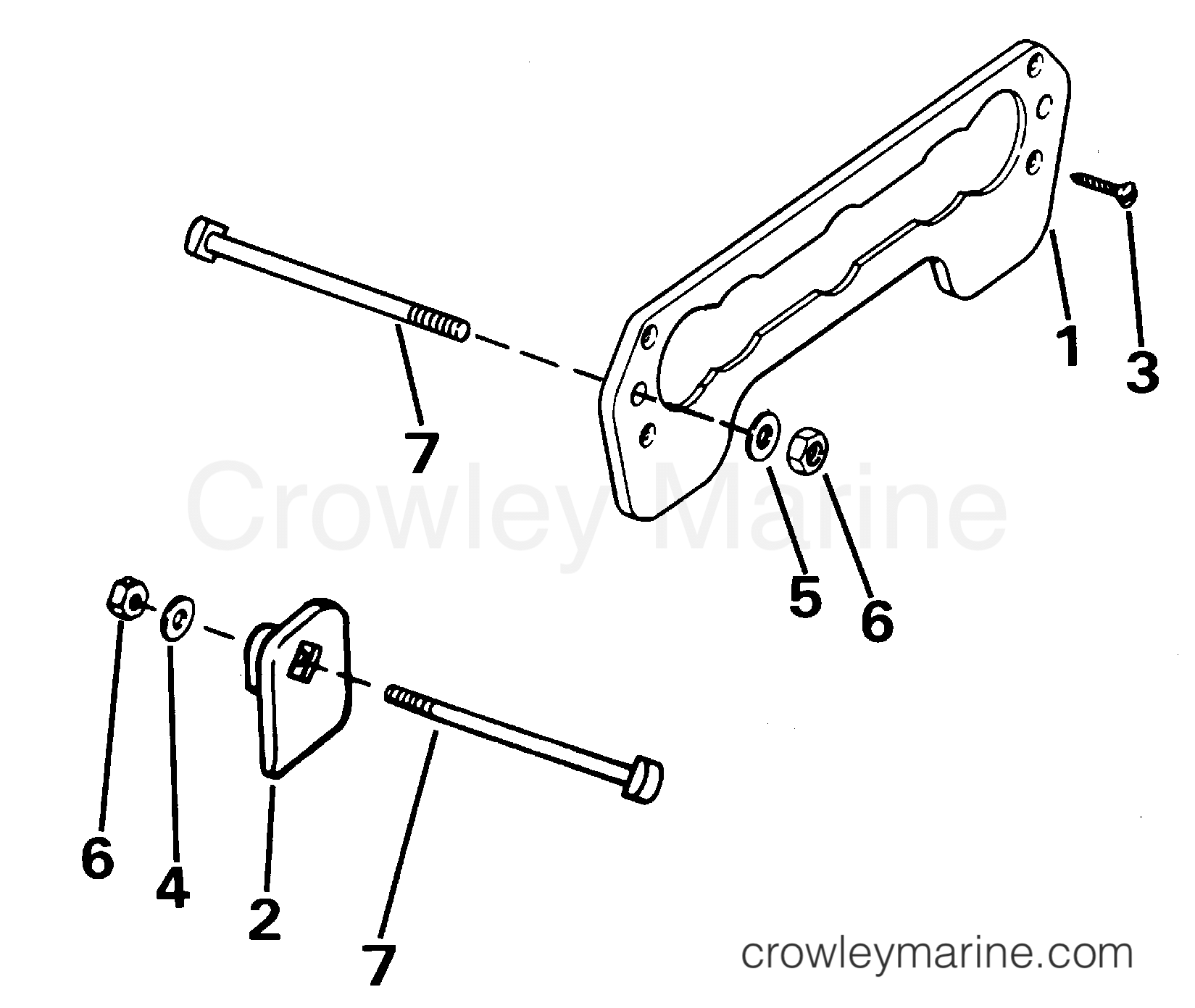 2000 Rigging Accessories - Miscellaneous - TRANSOM PLATE KIT - 3 THRU 55