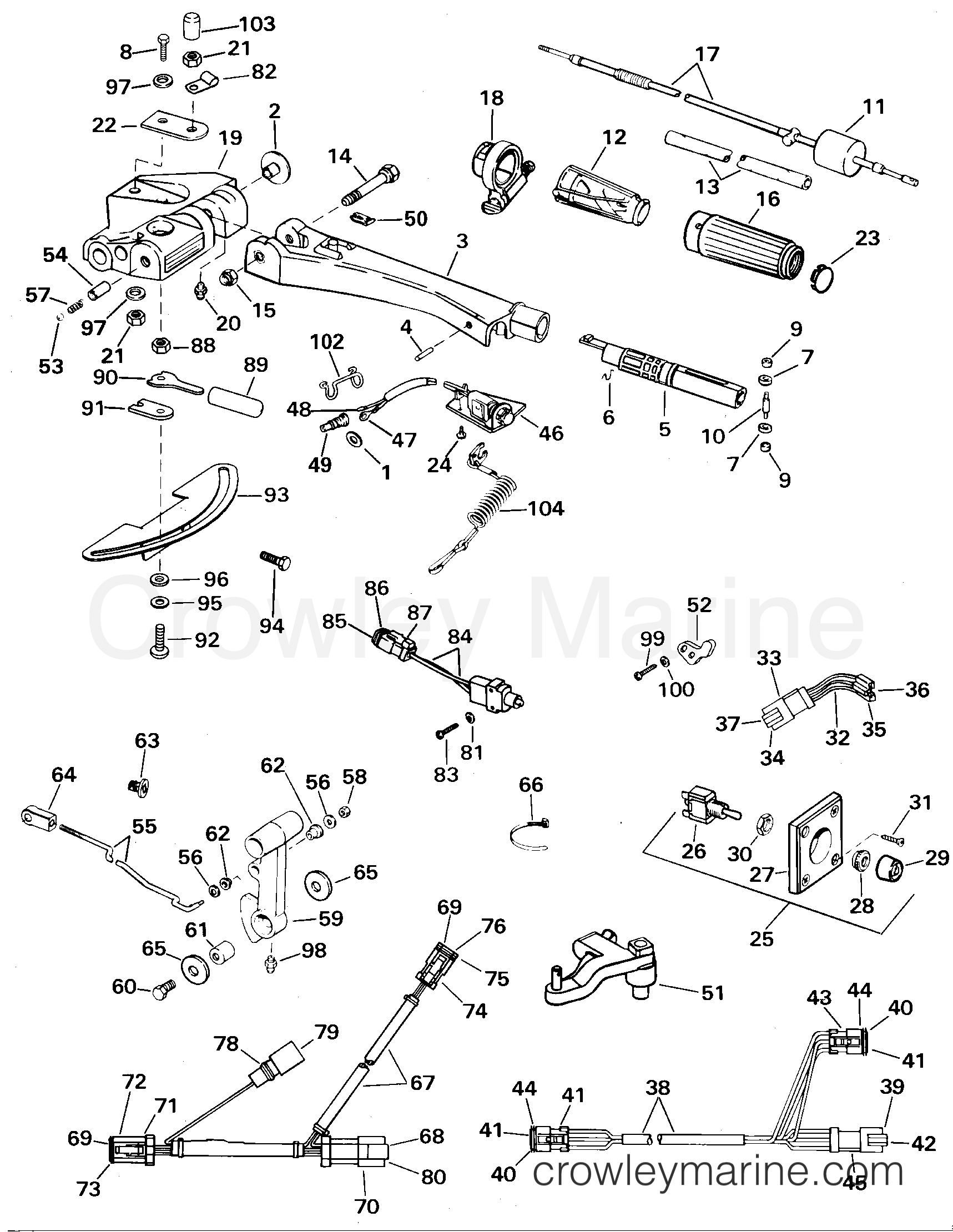 2000 Rigging Accessories - Steering - TILLER CONVERSION KIT - V4 60° FFI™