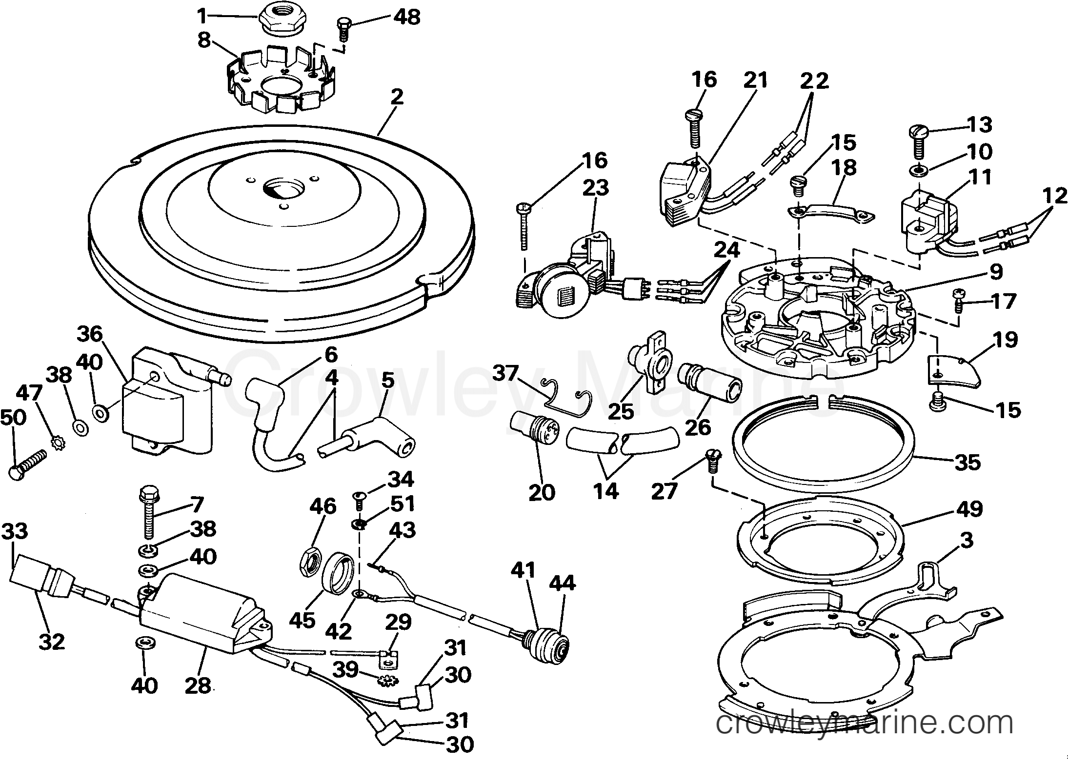 1985 Outboard 40 - E40RWLCOM - IGNITION