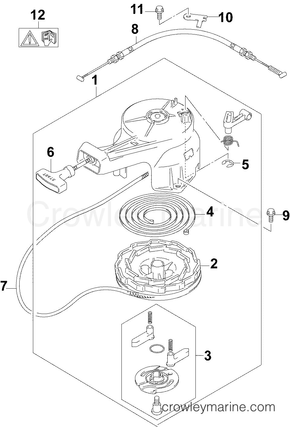 2004 Outboard 4 - J4RL4SRC - RECOIL STARTER