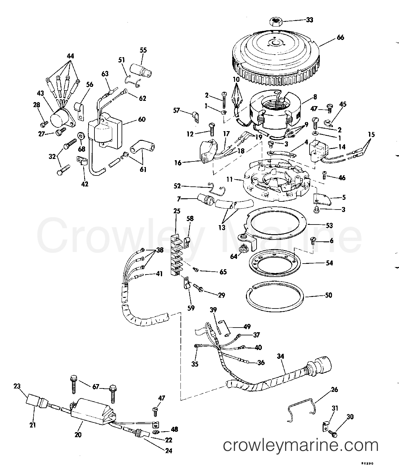 1979 Outboard 50 - 50902C - IGNITION SYSTEM