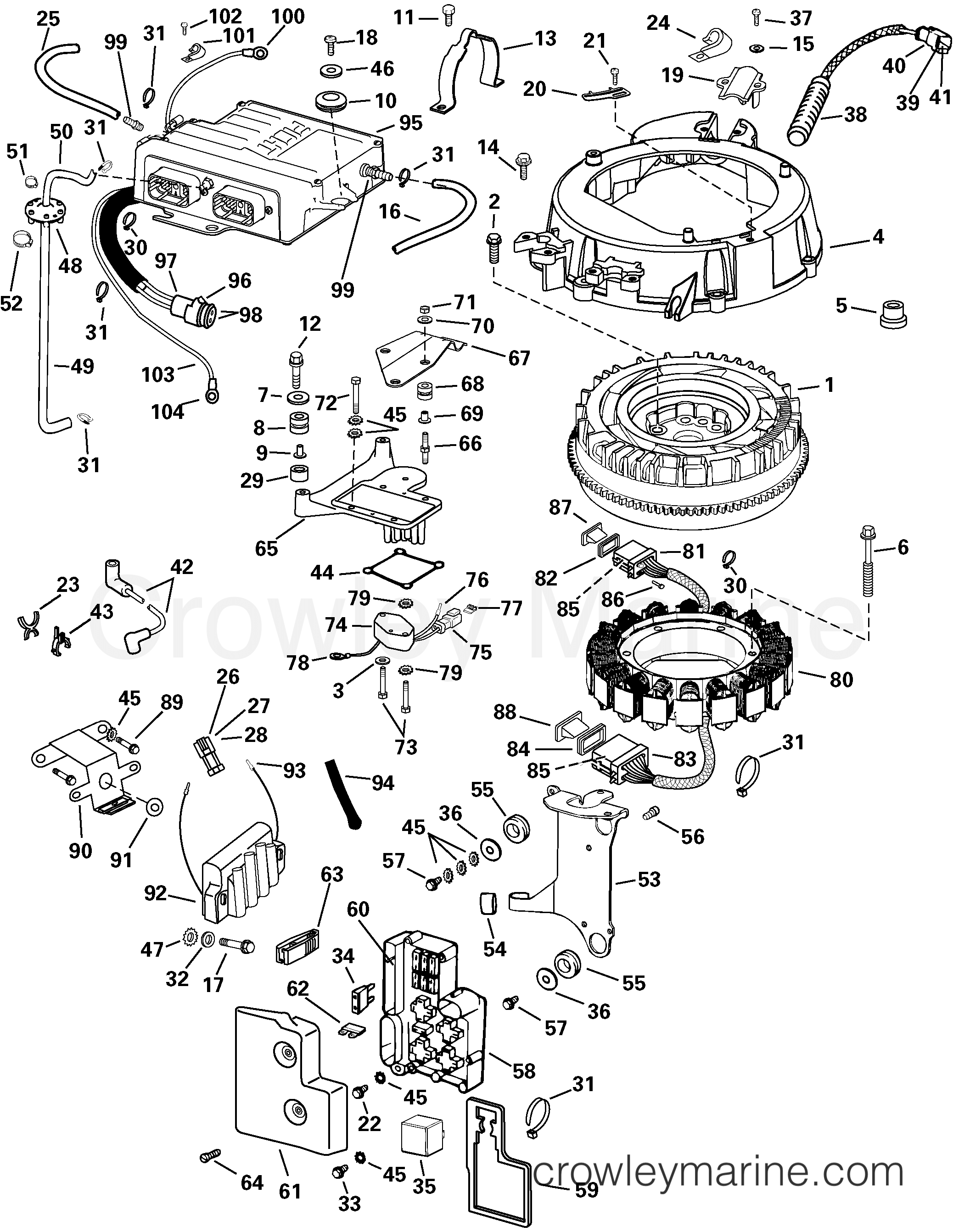 2003 Outboard 90 - E90FPLSTB - ELECTRICAL SYSTEM