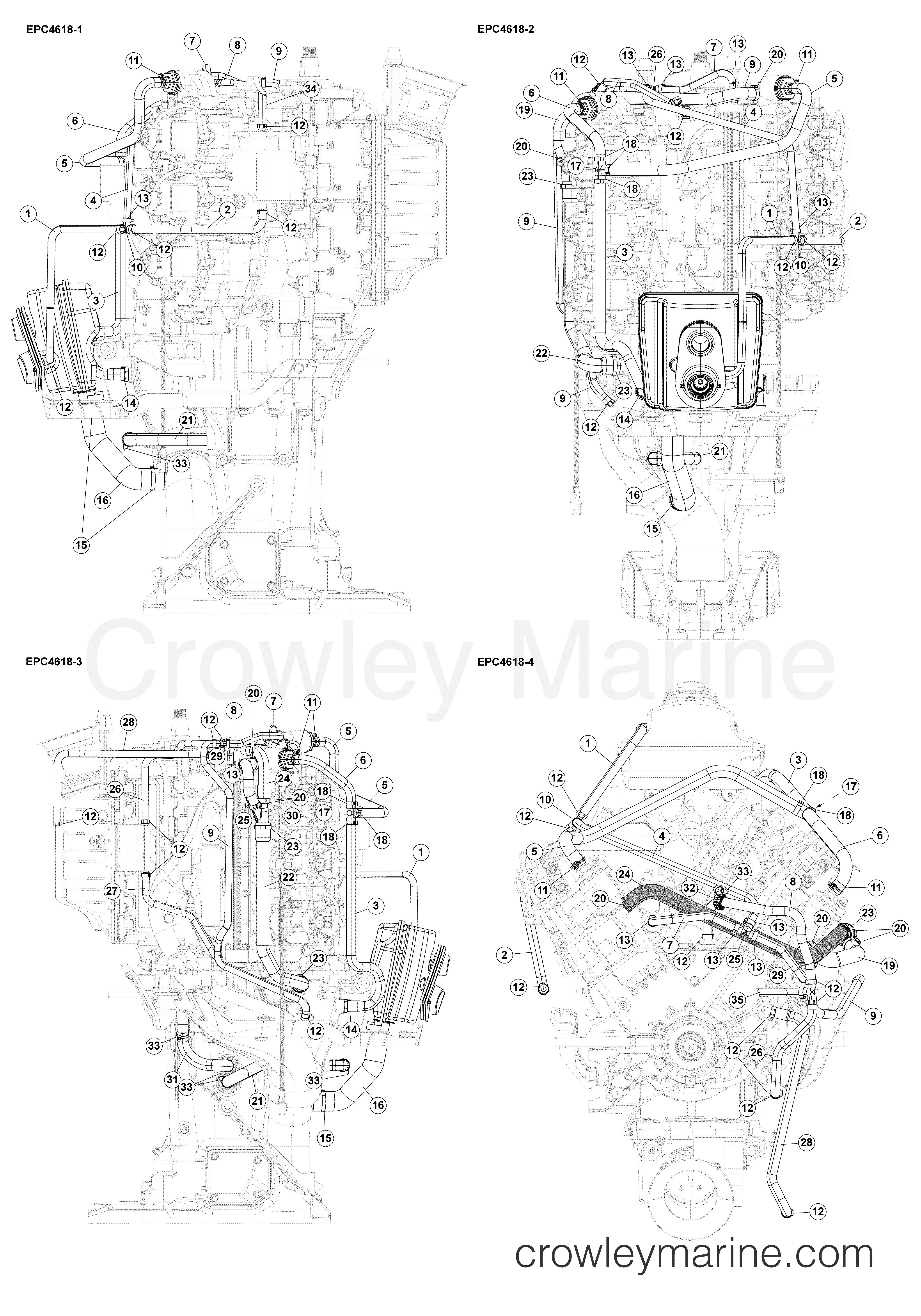 Schema Circuit De Refroidissement Moteur Hors Bord Mercury