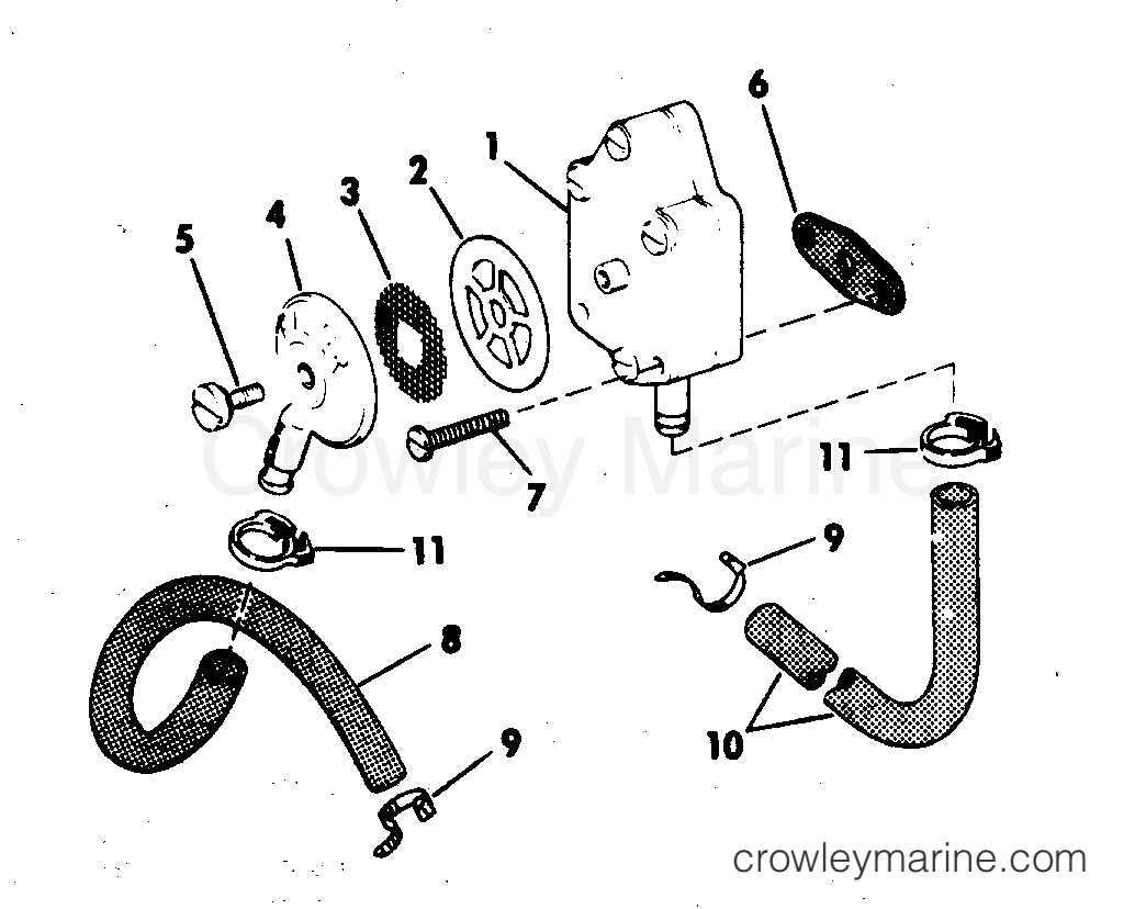 1979 Evinrude Outboards 25 - 25904R FUEL PUMP section