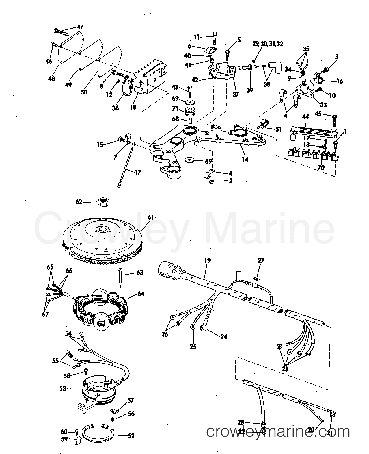 1973 Outboard 85 - 85ESL73M - IGNITION SYSTEM