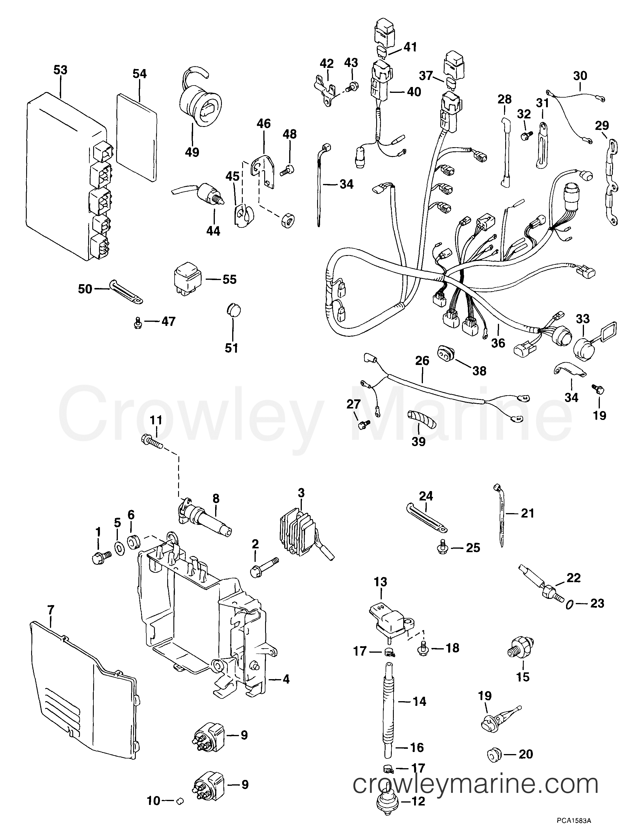 1999 Outboard 50 - E50PL4EES - ELECTRICAL SYSTEM