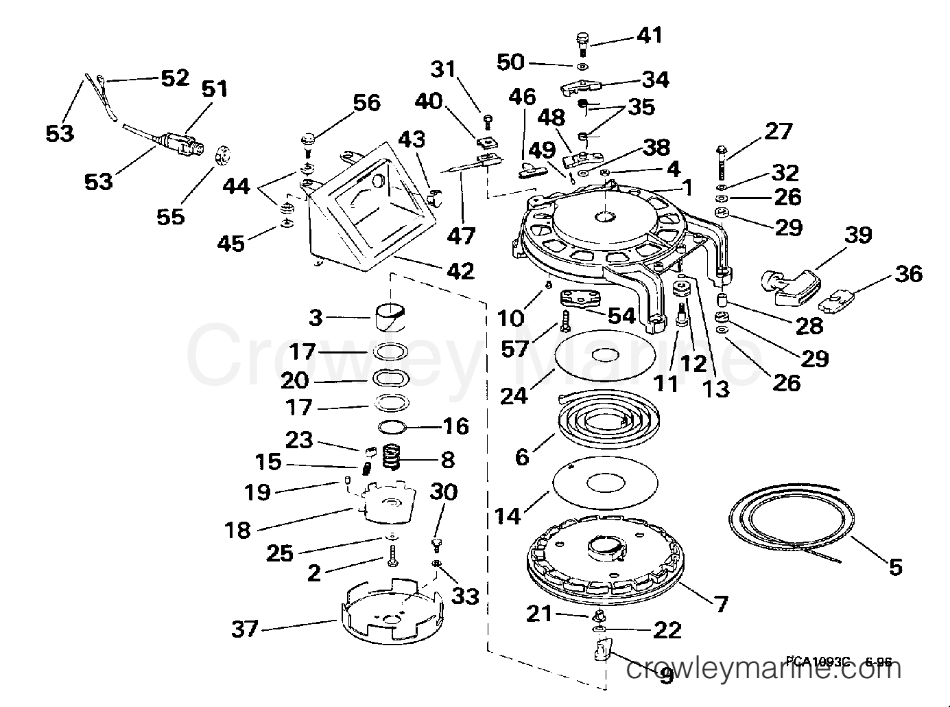 1998 Outboard 55 - SJ55RSYM2 - REWIND STARTER