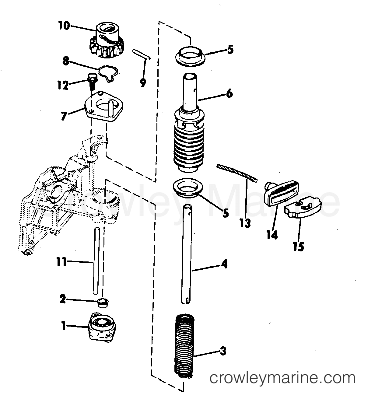1971 Outboard 6 - 6103E - REWIND STARTER