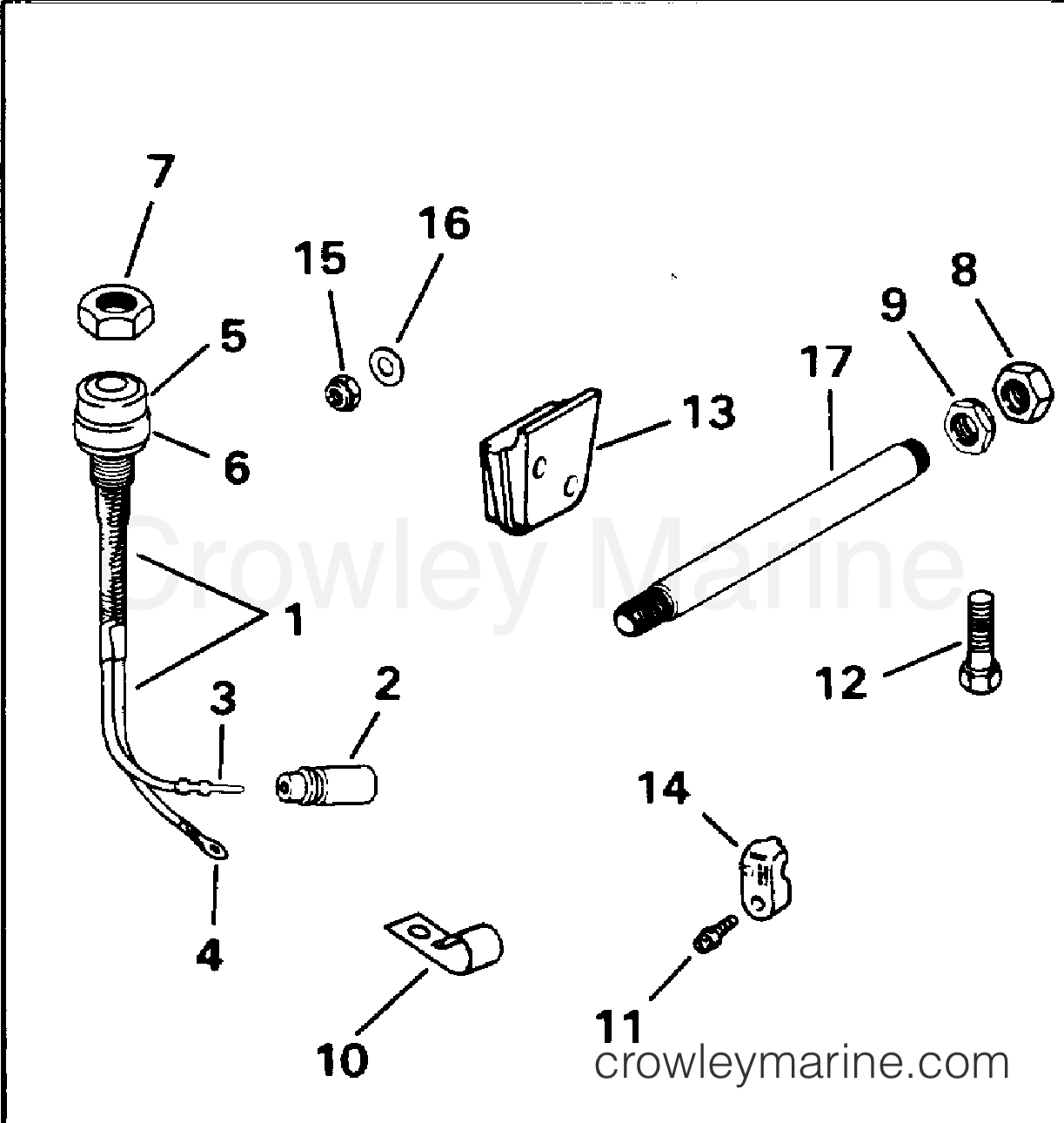 1994 Rigging Accessories - Remote Controls - REMOTE CONTROL CONVERSION KIT - 125 COMMERCIAL TE MODELS