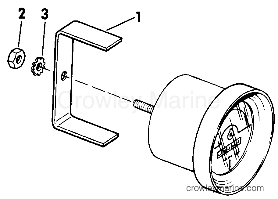 1989 Rigging OMC Stern Drive - All Models - HOUR METER KIT