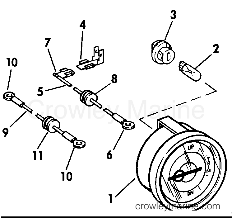 1984 Rigging Accessories - Fuel System - TRIM POSITION INDICATOR GAUGE KIT