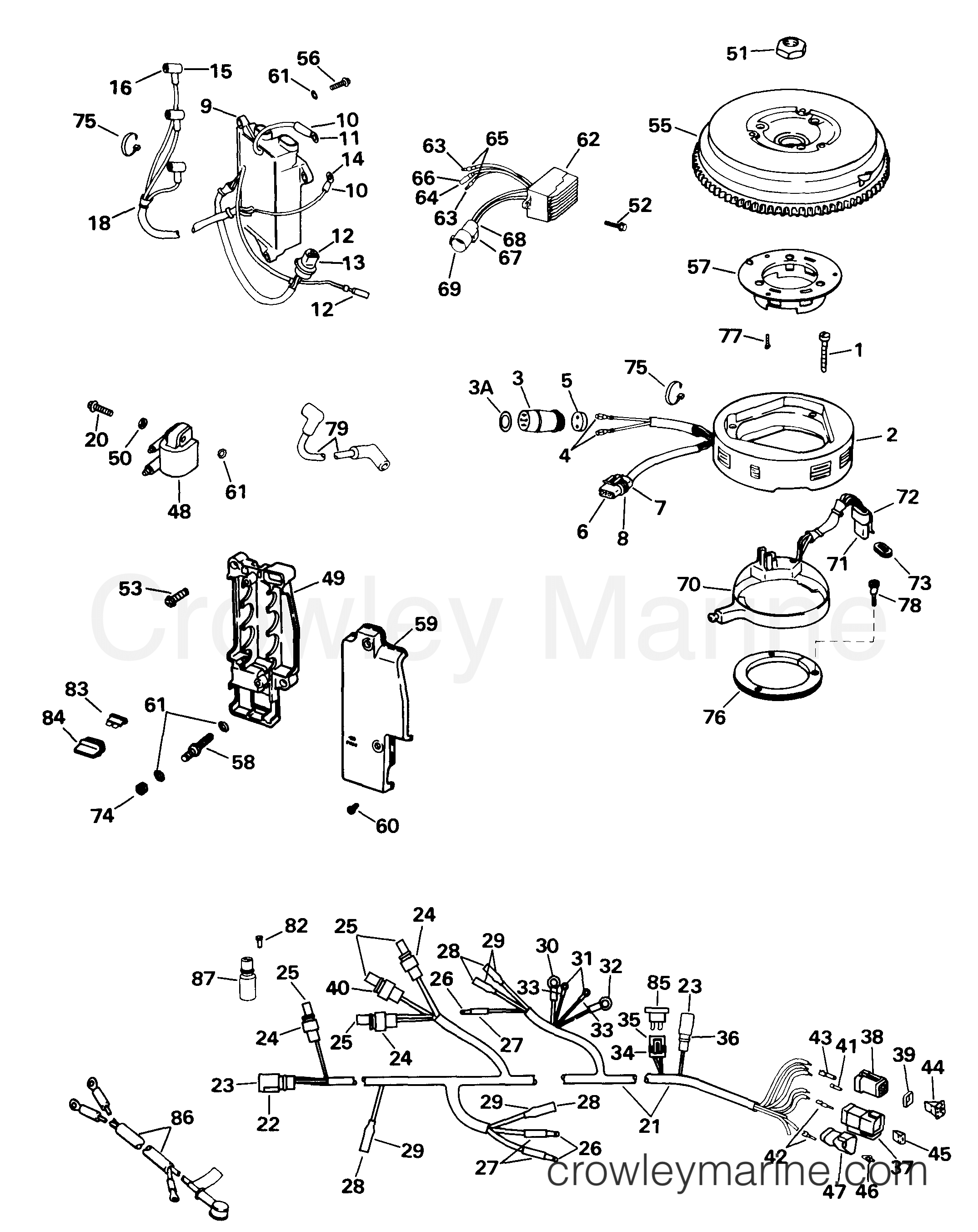 1999 Outboard 35 - J35PL3EEM - IGNITION SYSTEM -- PL