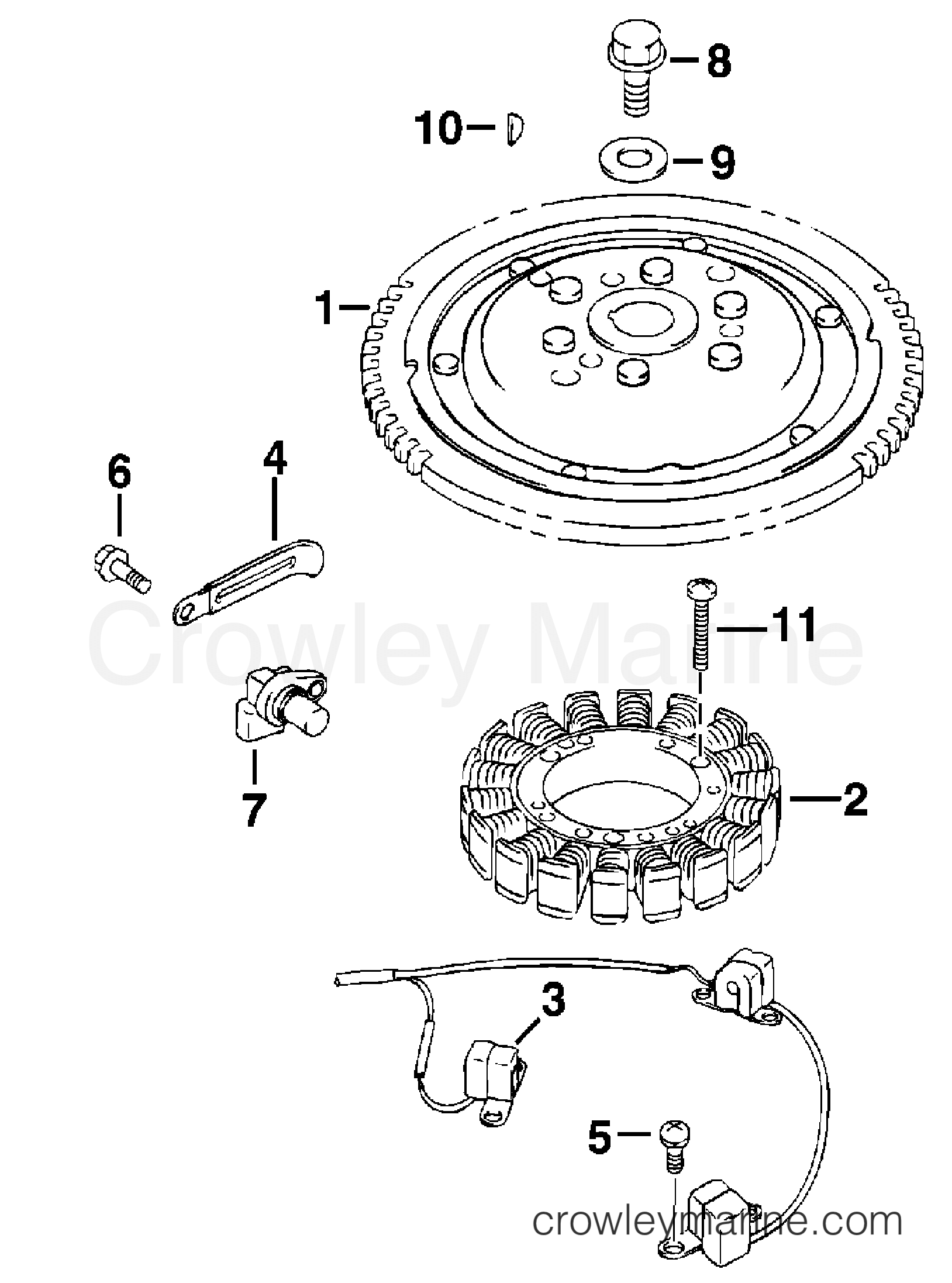 2000 Outboard 40 - E40PL4SSC - FLYWHEEL