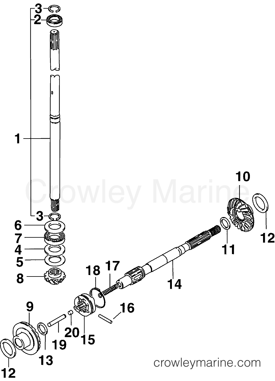 2005 Outboard 10 - J10TBL4SOB - GEARS