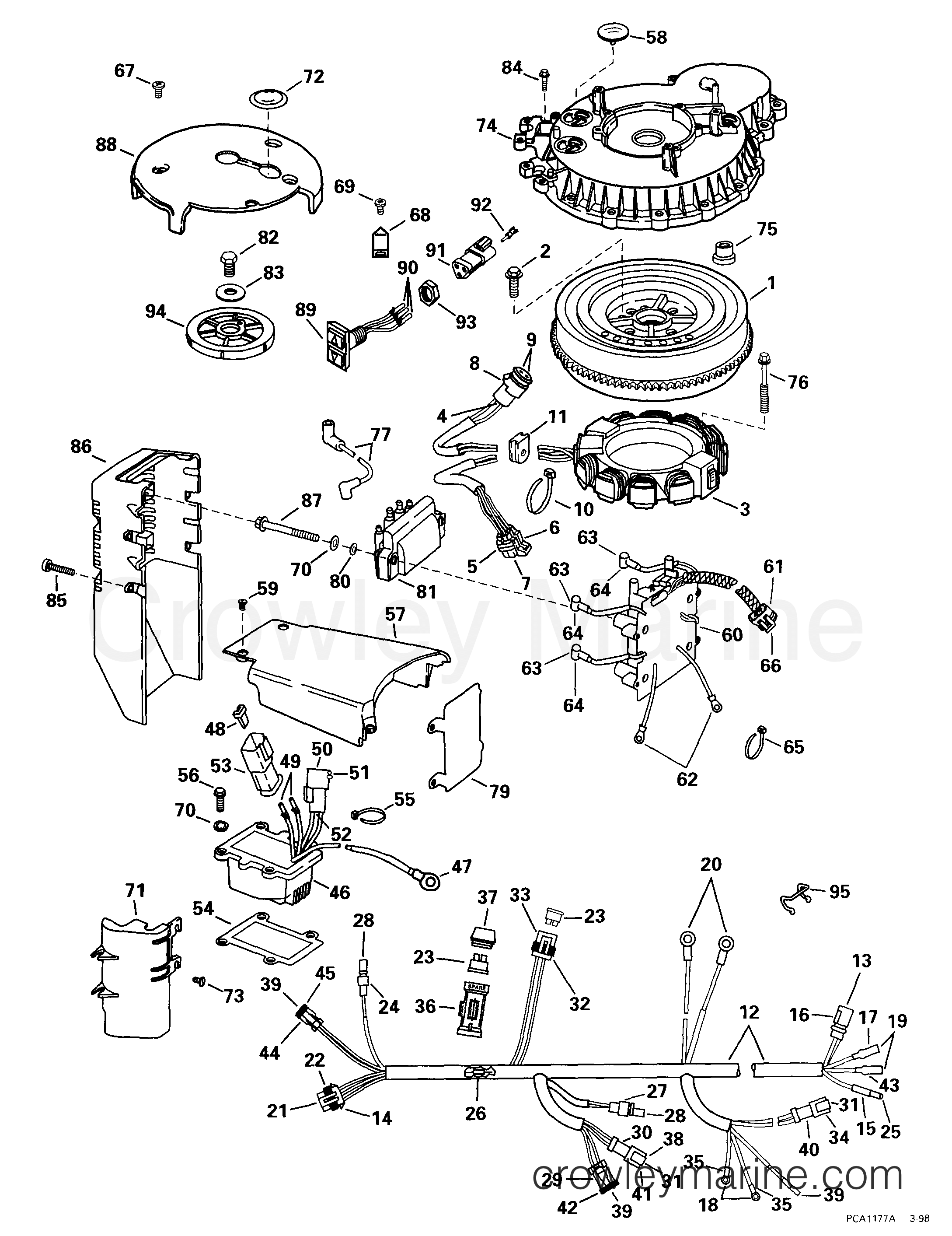 1999 Outboard 105 - E105WELEEN - IGNITION SYSTEM -- 105WP MODELS