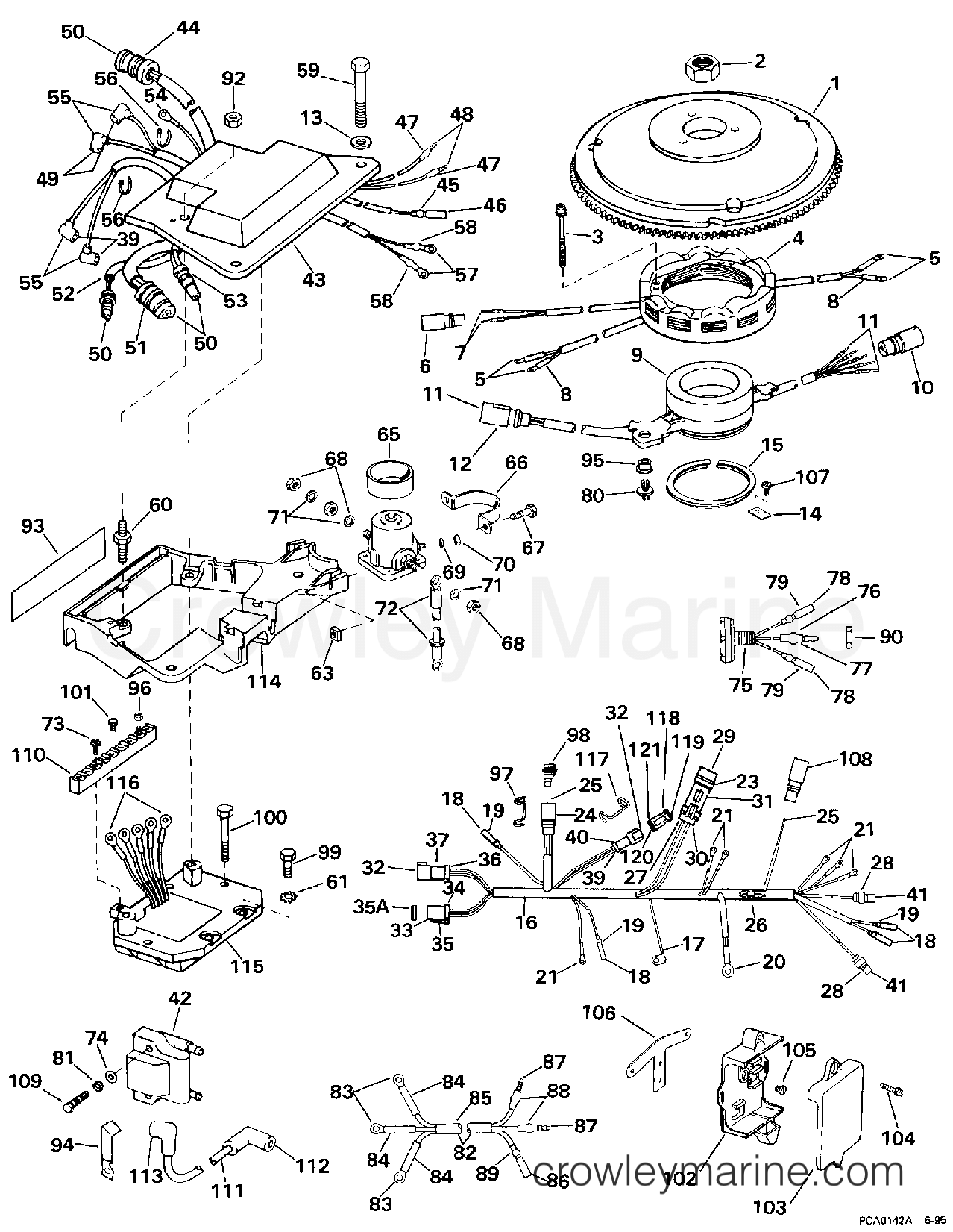 1996 Outboard 125 - SJ125WTPXV - IGNITION SYSTEM