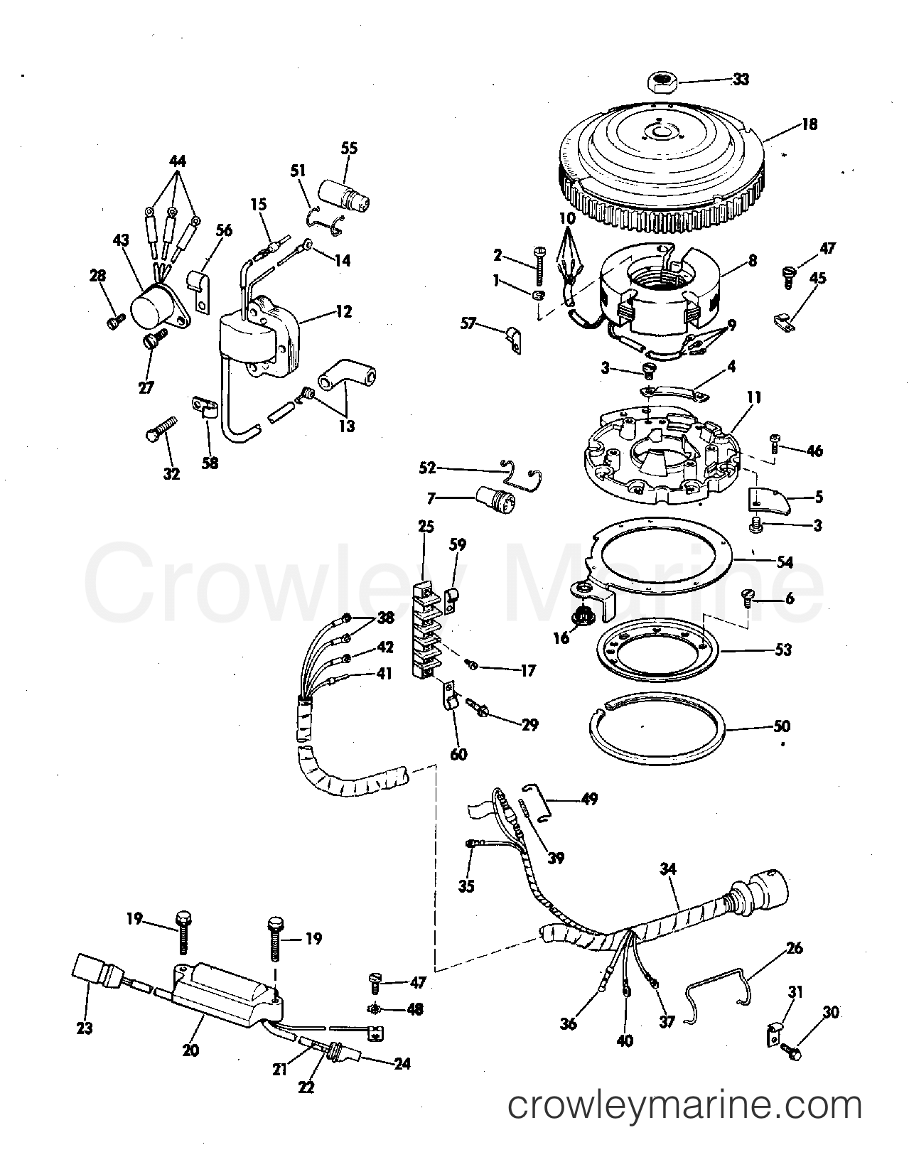 1978 Outboard 55 - 55E78S - IGNITION SYSTEM