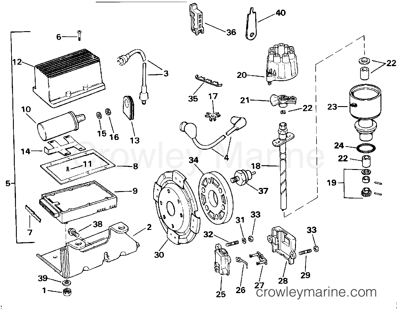 1993 Stern Drive 5.8 - 584DPPJVB - IGNITION