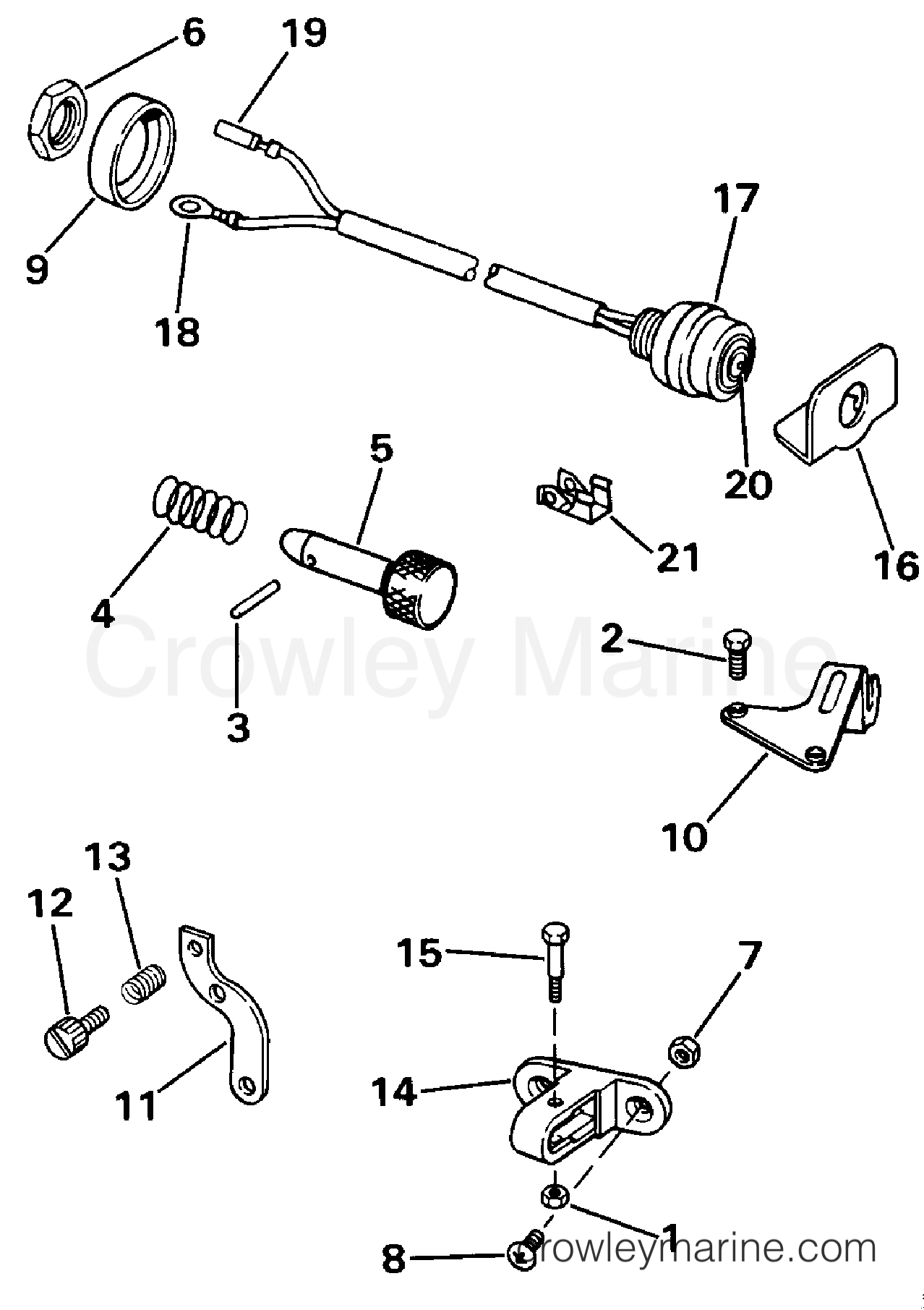 1987 Rigging Accessories - Remote Controls - REMOTE CONTROL ADAPTER KIT 20, 25 & 30