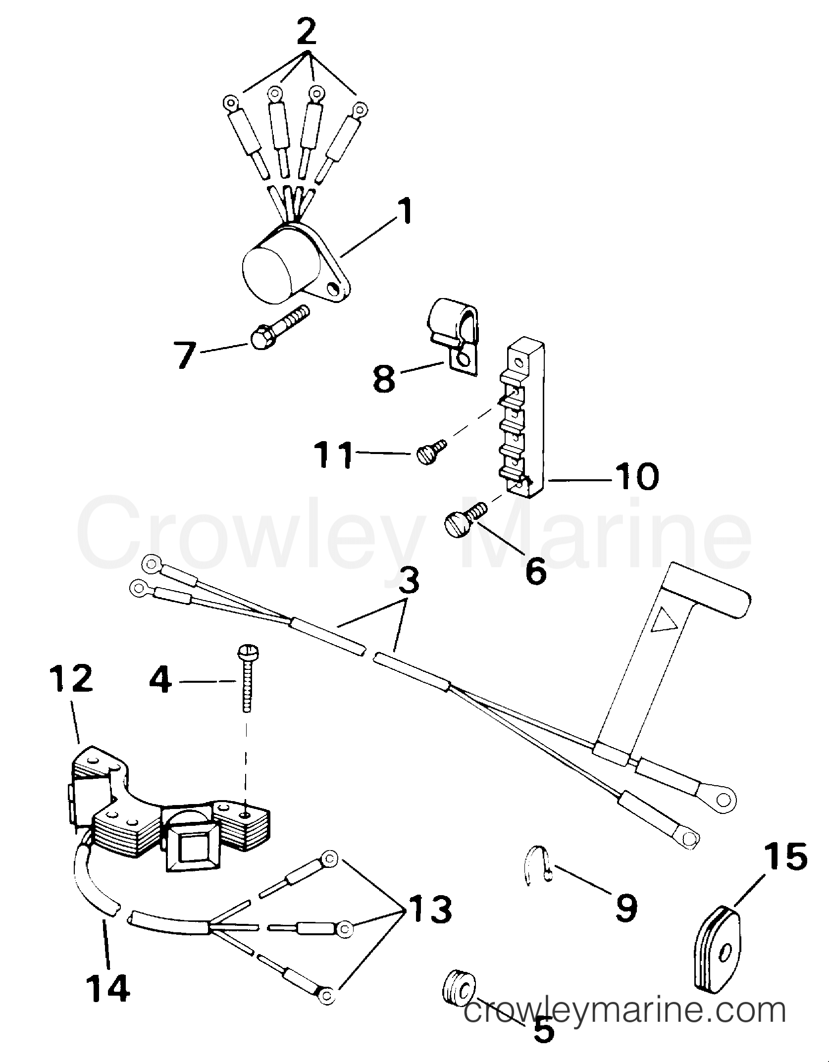 2000 Rigging Accessories - Electrical System - BATTERY CHARGING KIT - 6, 8 (2-CYCLE)