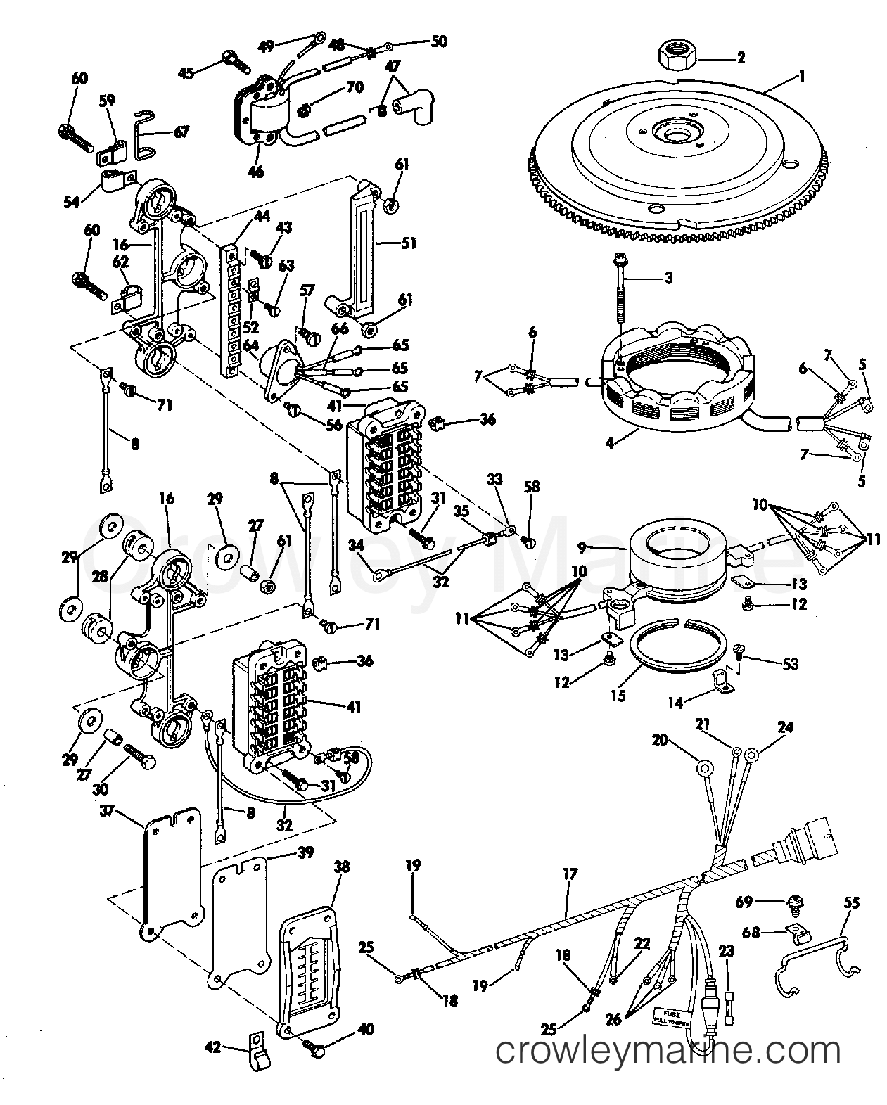 1977 Outboard 200 - 200740C - IGNITION SYSTEM