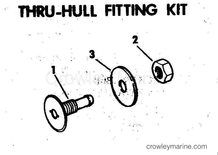 1977 Rigging Accessories - Fuel System - THRU-HULL FITTING KIT