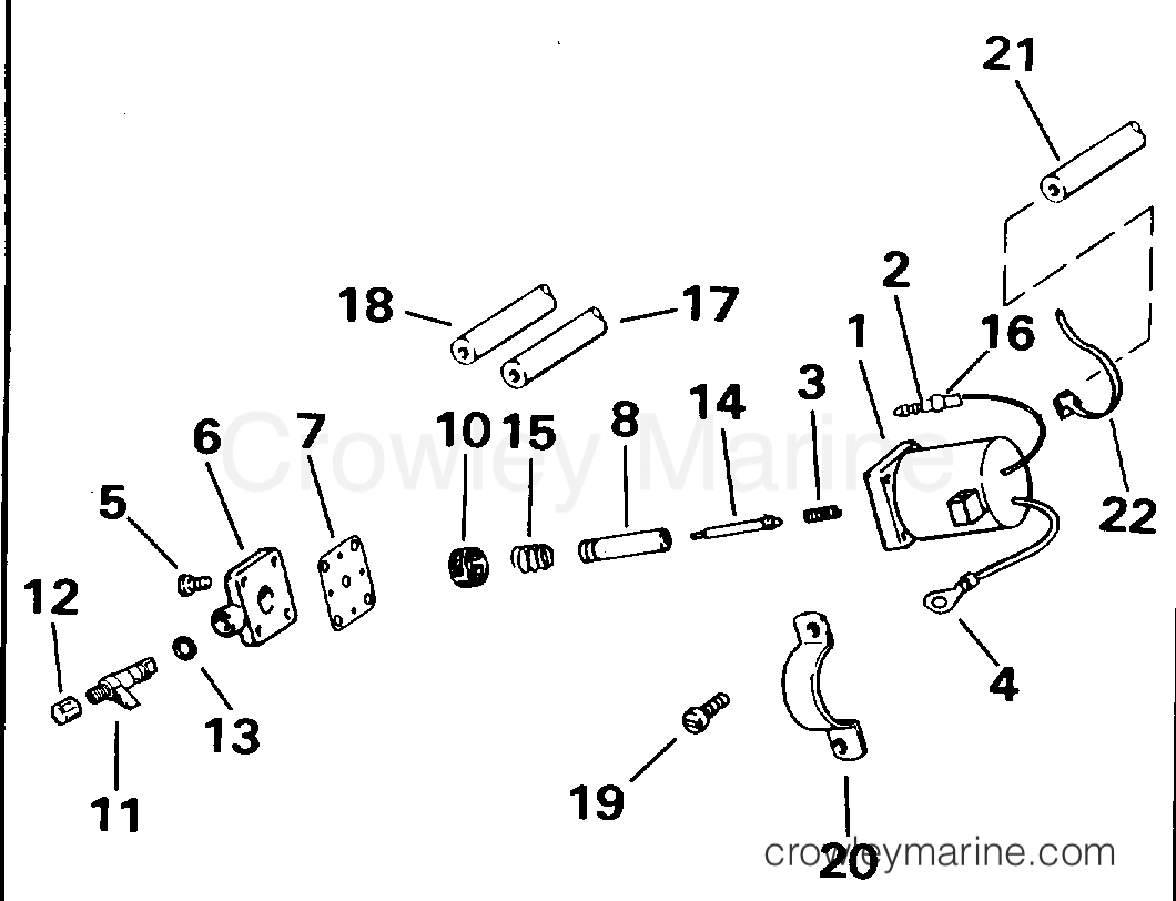 1996 Outboard 55 - HJ55WMLM - PRIMER SYSTEM