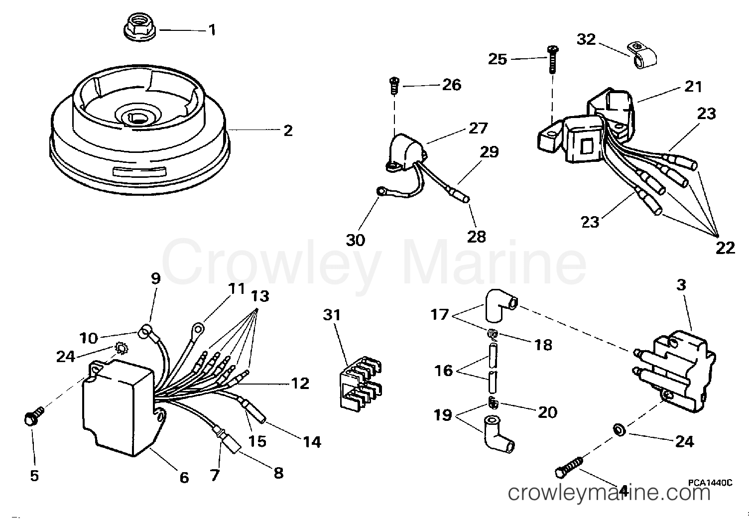IGNITION ROPE 1998 Johnson Outboards 9.9 HJ10FELECA