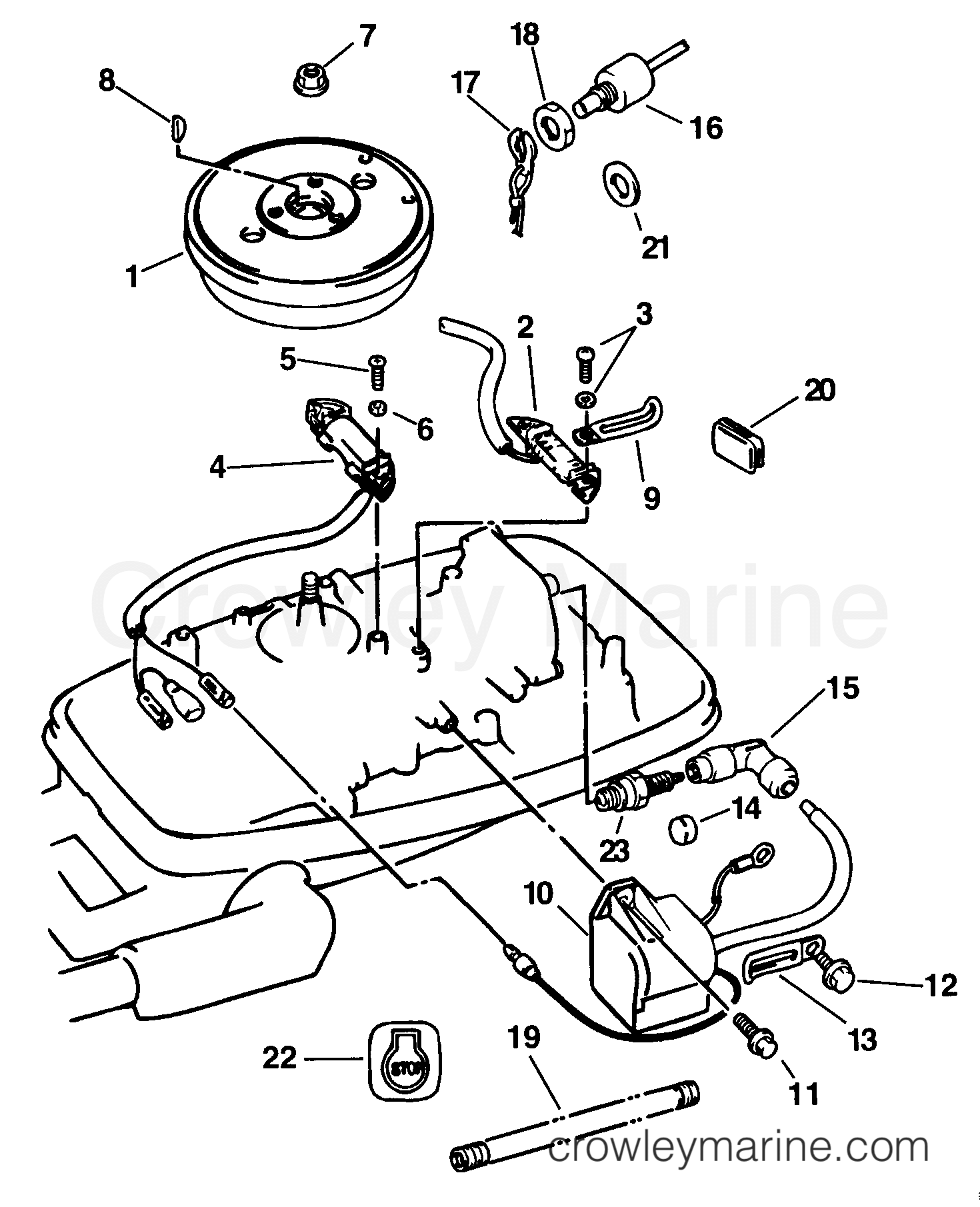1998 Outboard 5 - J5RECS - IGNITION SYSTEM