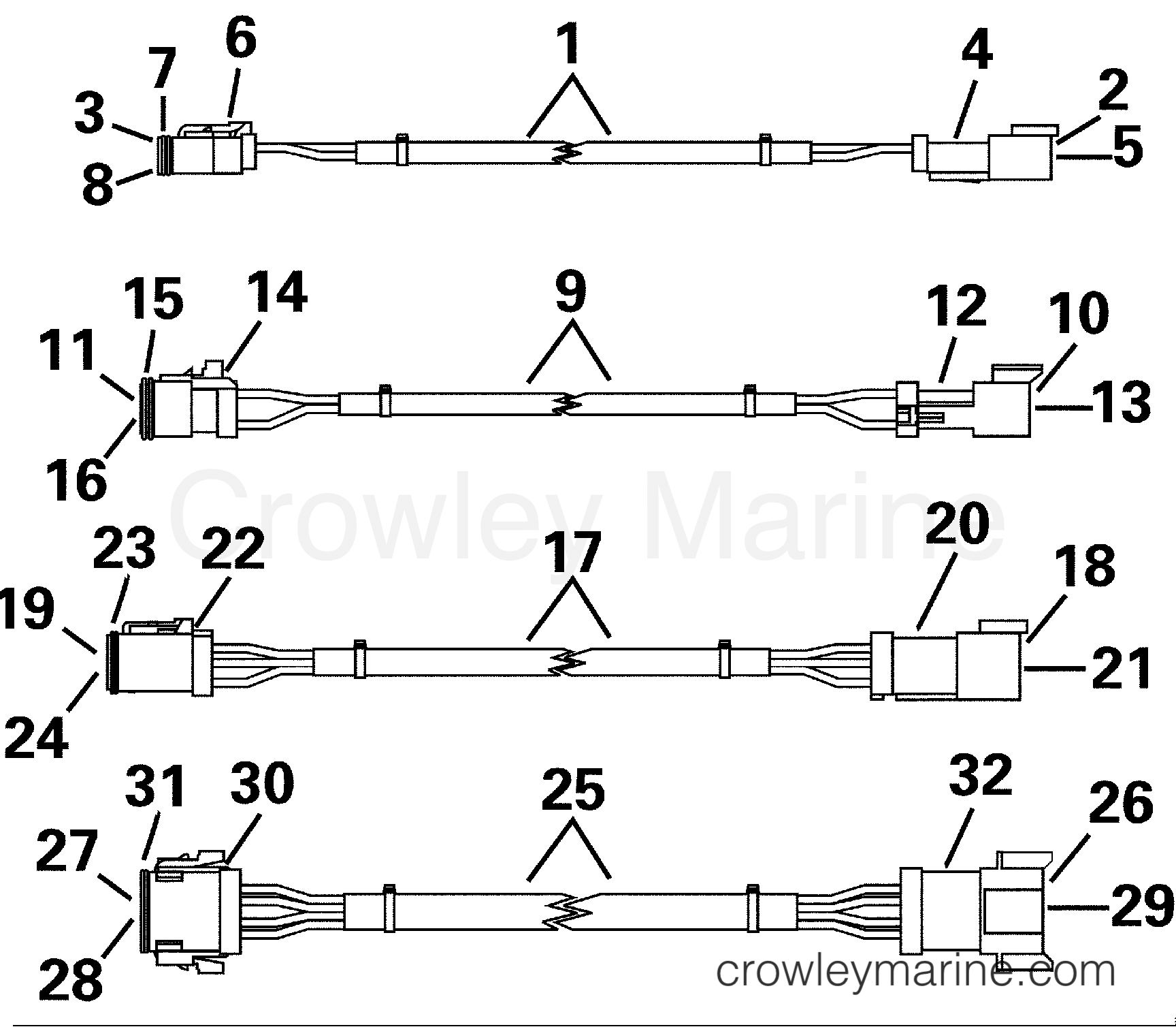 2000 Rigging Accessories - Electrical System - 3-FOOT (0,9M) EXTENSION CABLES (SYSTEM CHECK)